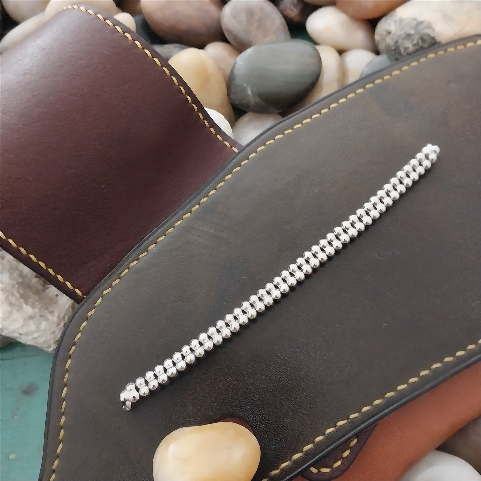 12k White Gold-Filled Ladies Expansion JB Champion Unused 50s Vintage Watch Band