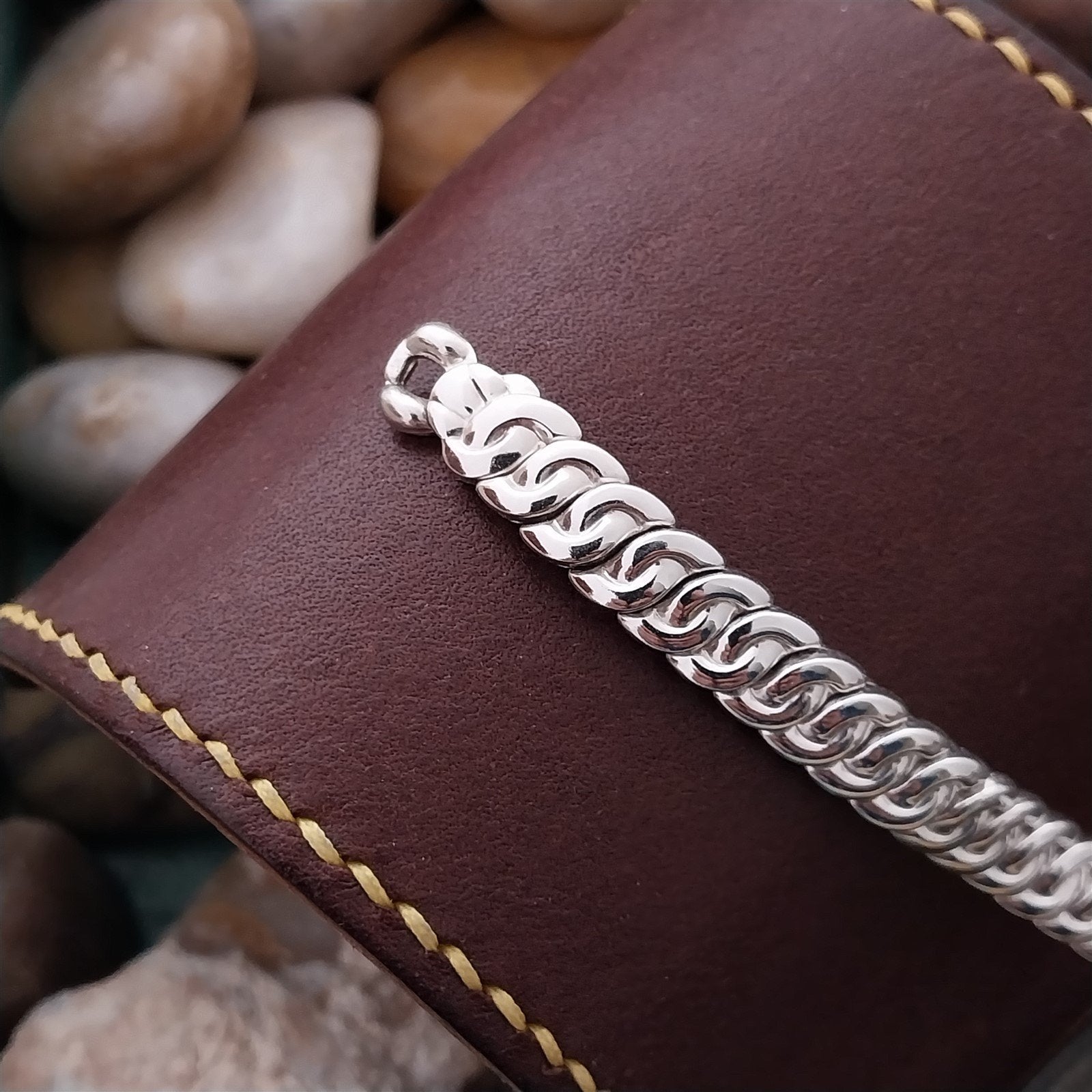 12k White Gold-Filled Ladies Expansion JB Champion Unused 50s Vintage Watch Band