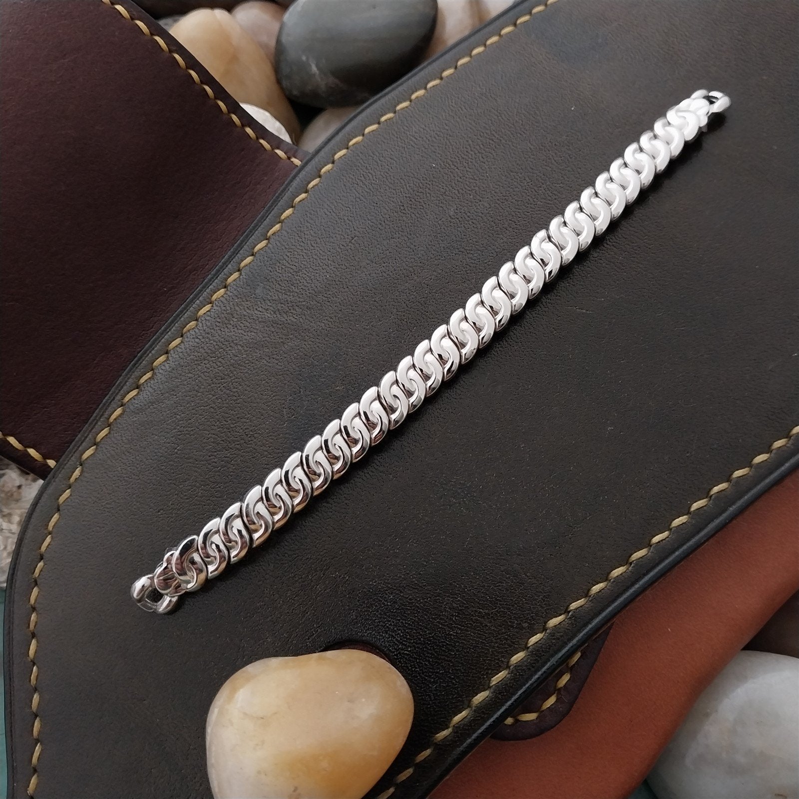 12k White Gold-Filled Ladies Expansion JB Champion Unused 50s Vintage Watch Band