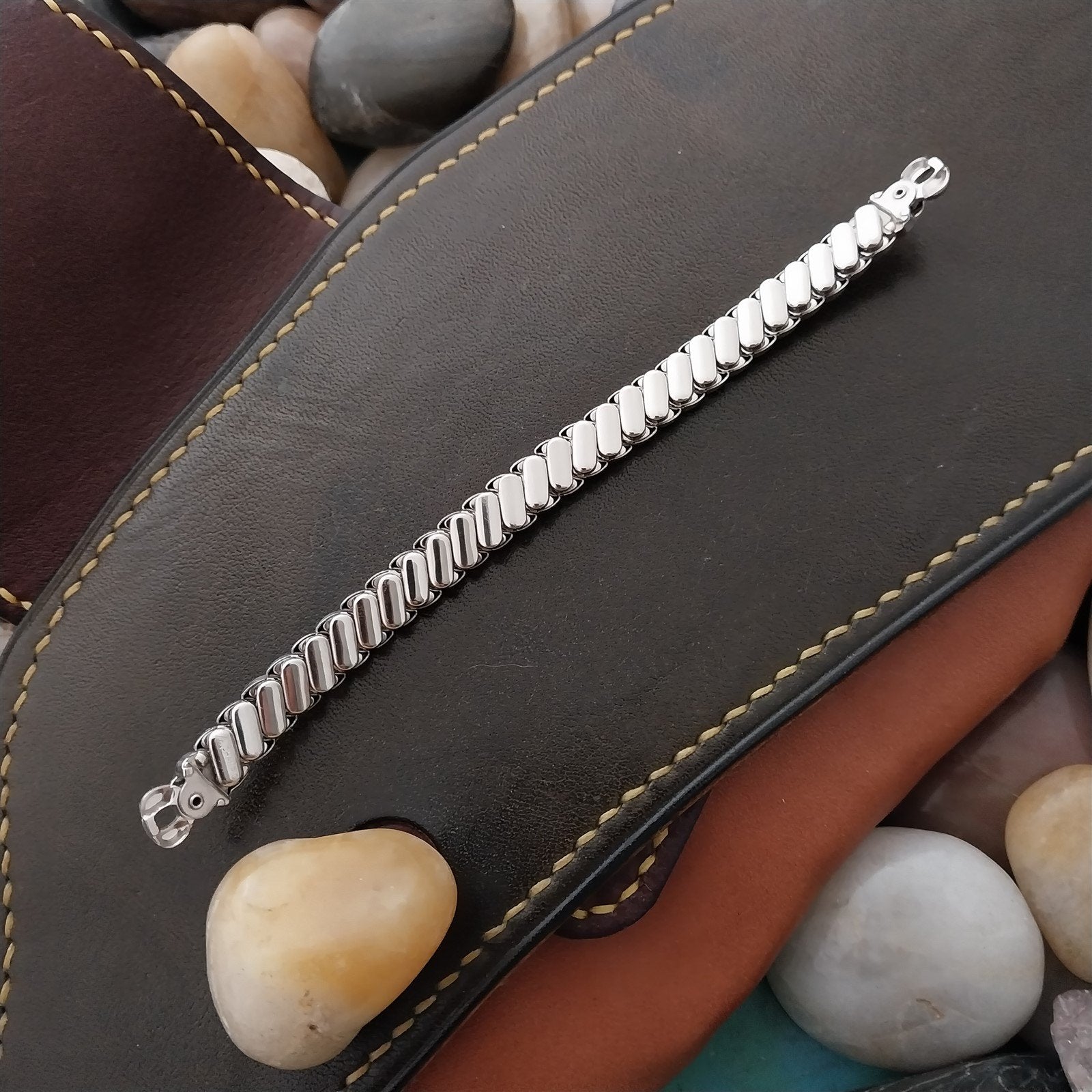 12k White Gold-Filled Ladies Expansion JB Champion Unused 50s Vintage Watch Band