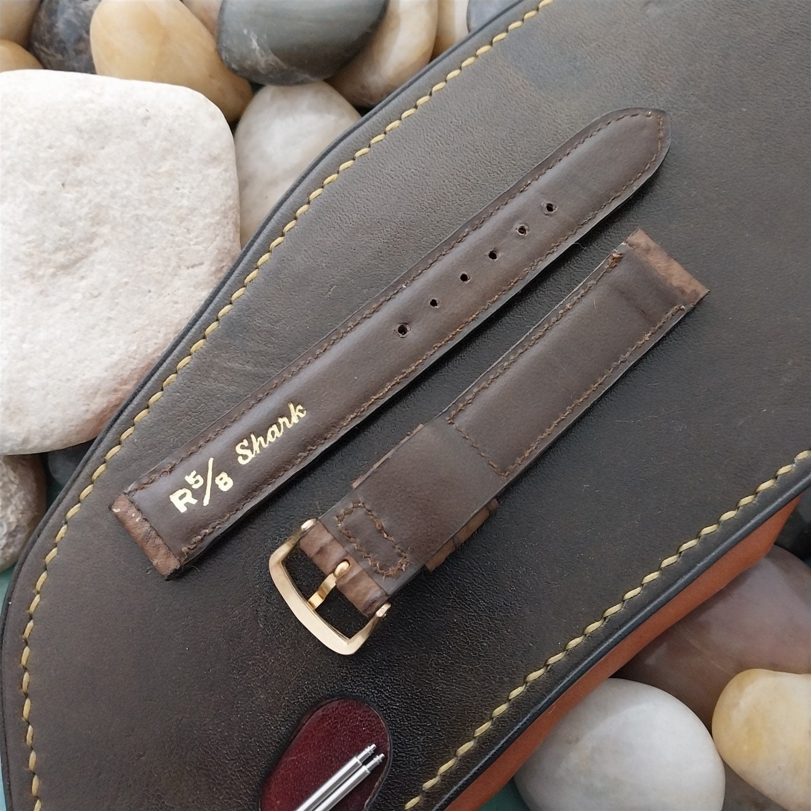 5/8" Tiger Shark Mormac Single-Keeper Classic nos Unused Vintage Watch Band