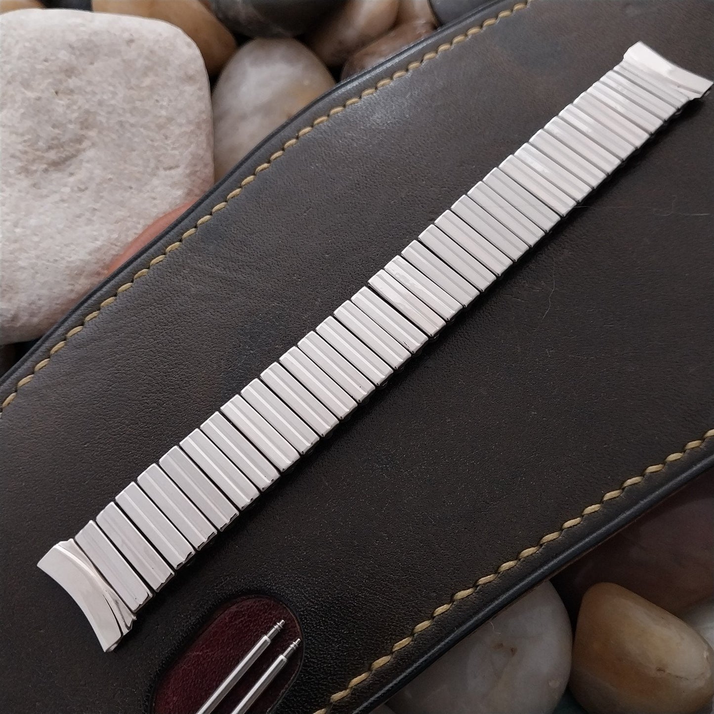 17mm 16mm 1950s-1960s Airflex Stainless Steel Classic Unused Vintage Watch Band