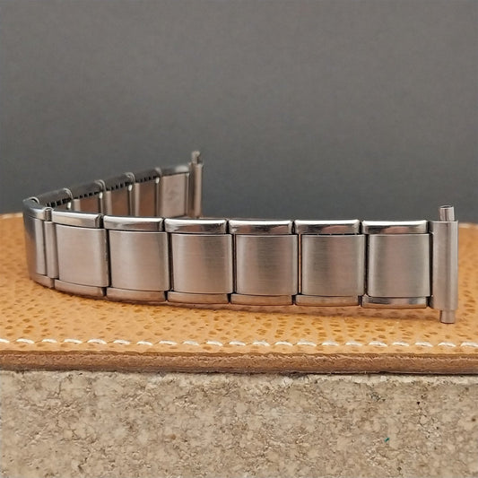 Vintage 16mm 18mm 20mm HC Swiss Stainless Steel Classic 1960s 1970s Watch Band