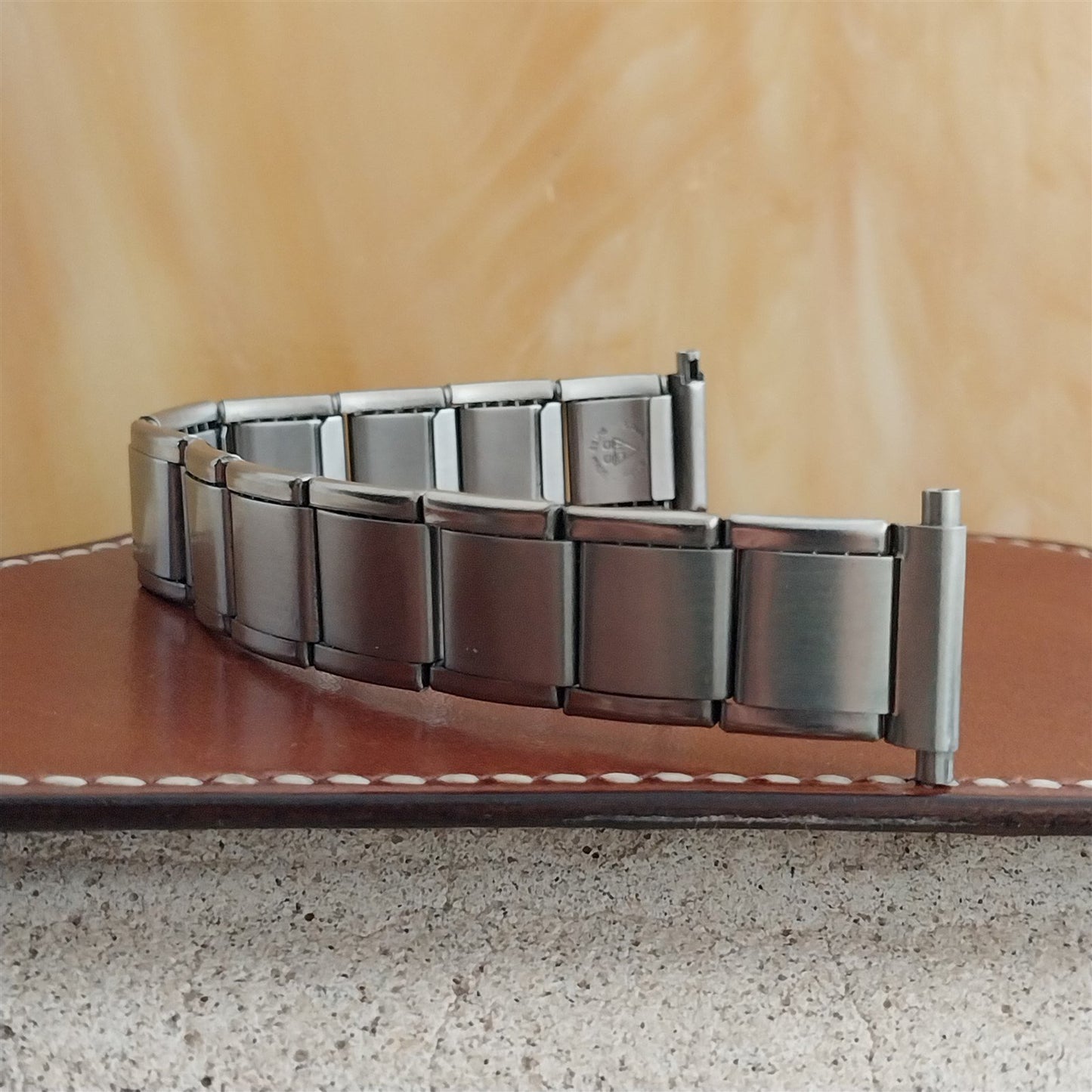 Vintage 16mm 18mm 20mm HC Swiss Stainless Steel Classic 1960s 1970s Watch Band