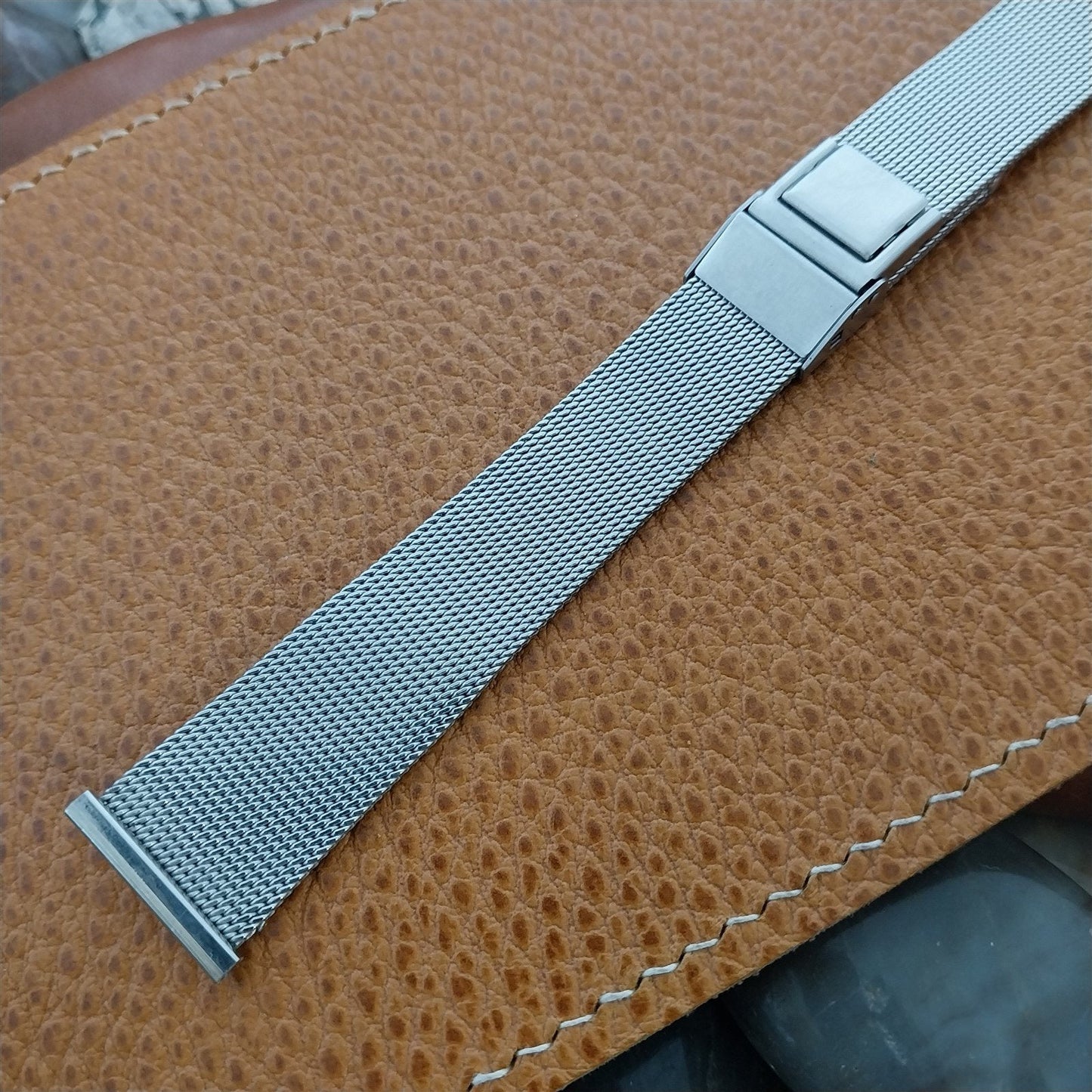 19mm Stainless Mesh Classic JB Champion Unused 1960s-1970s Vintage Watch Band