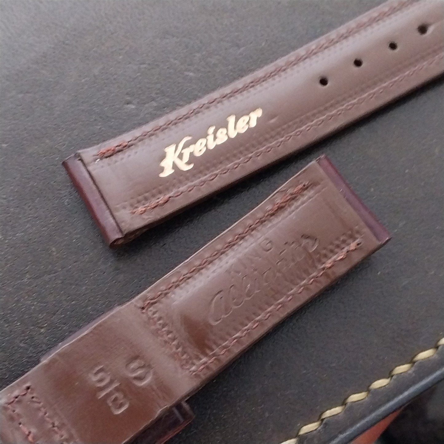 5/8" Kreisler Short Unused King Alligator Classic nos 1950s Vintage Watch Band