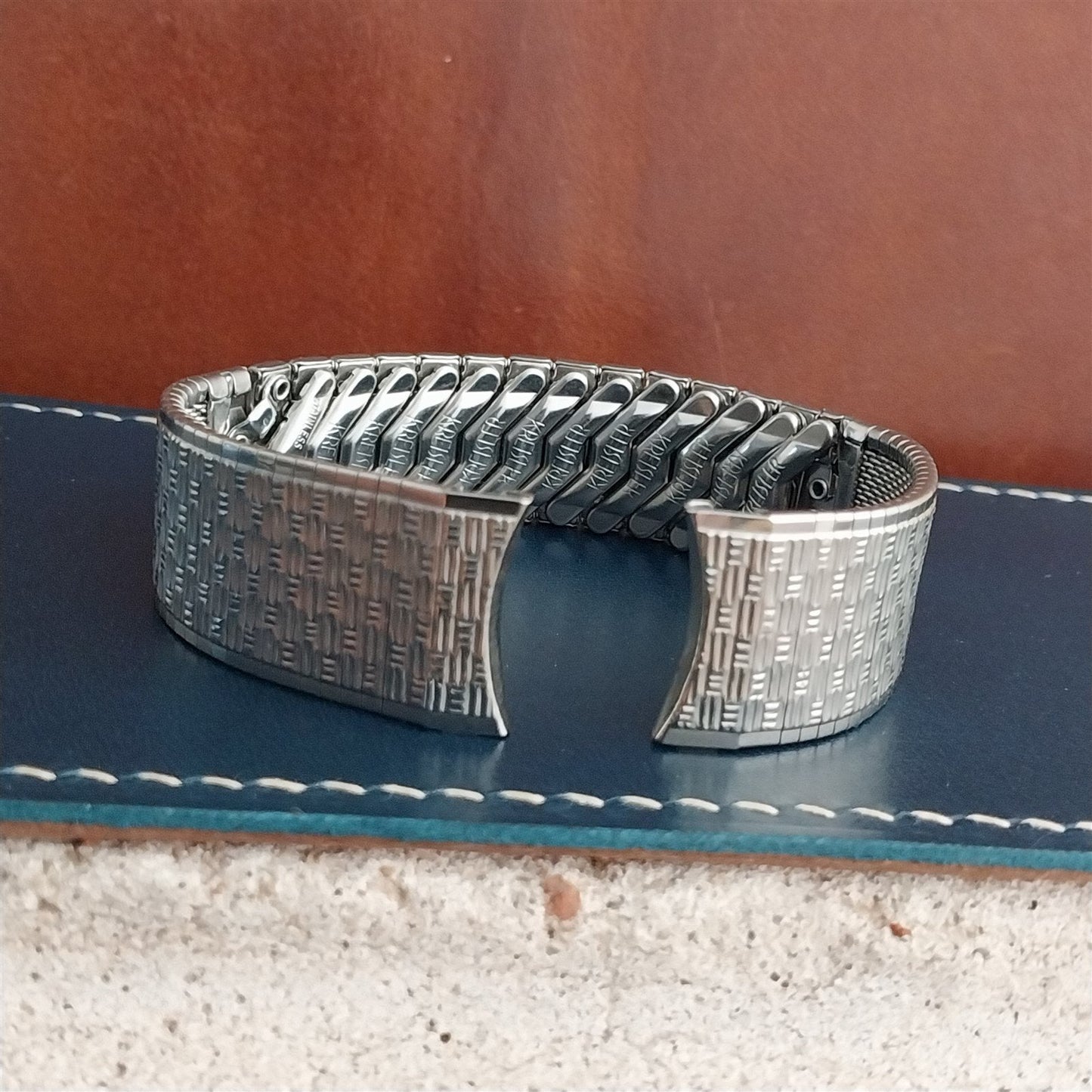 17.2mm Stainless Steel Kreisler 11/16" Unused Classic 1960s Vintage Watch Band
