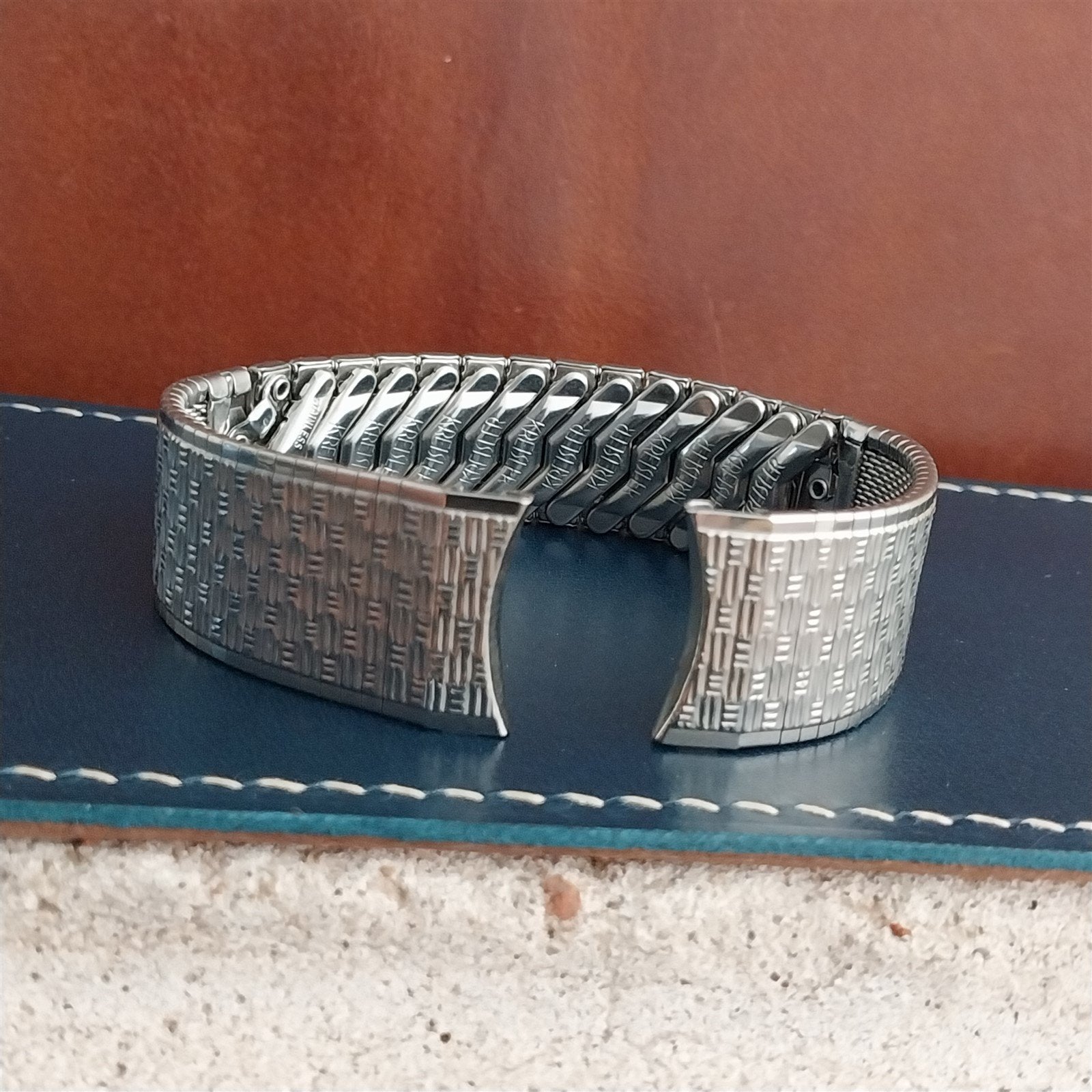 17.2mm Stainless Steel Kreisler 11/16" Unused Classic 1960s Vintage Watch Band