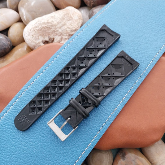 20mm Vintage Skindiver Matte Buckle Classic Diver Strap 1960s Unused Watch Strap