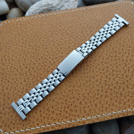 16mm Champion Rice Beads Stainless Steel Unused Ladies Vintage Watch Band