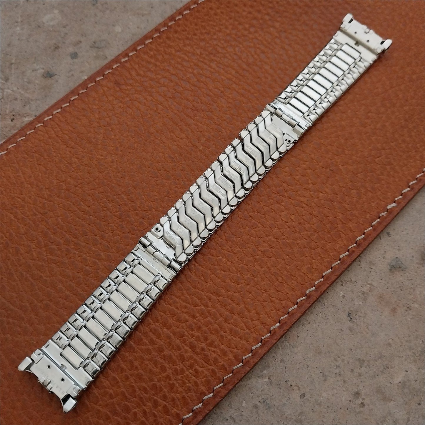 Stainless Steel JB Champion Classic Vintage Watch Band nos 1960s USA Made