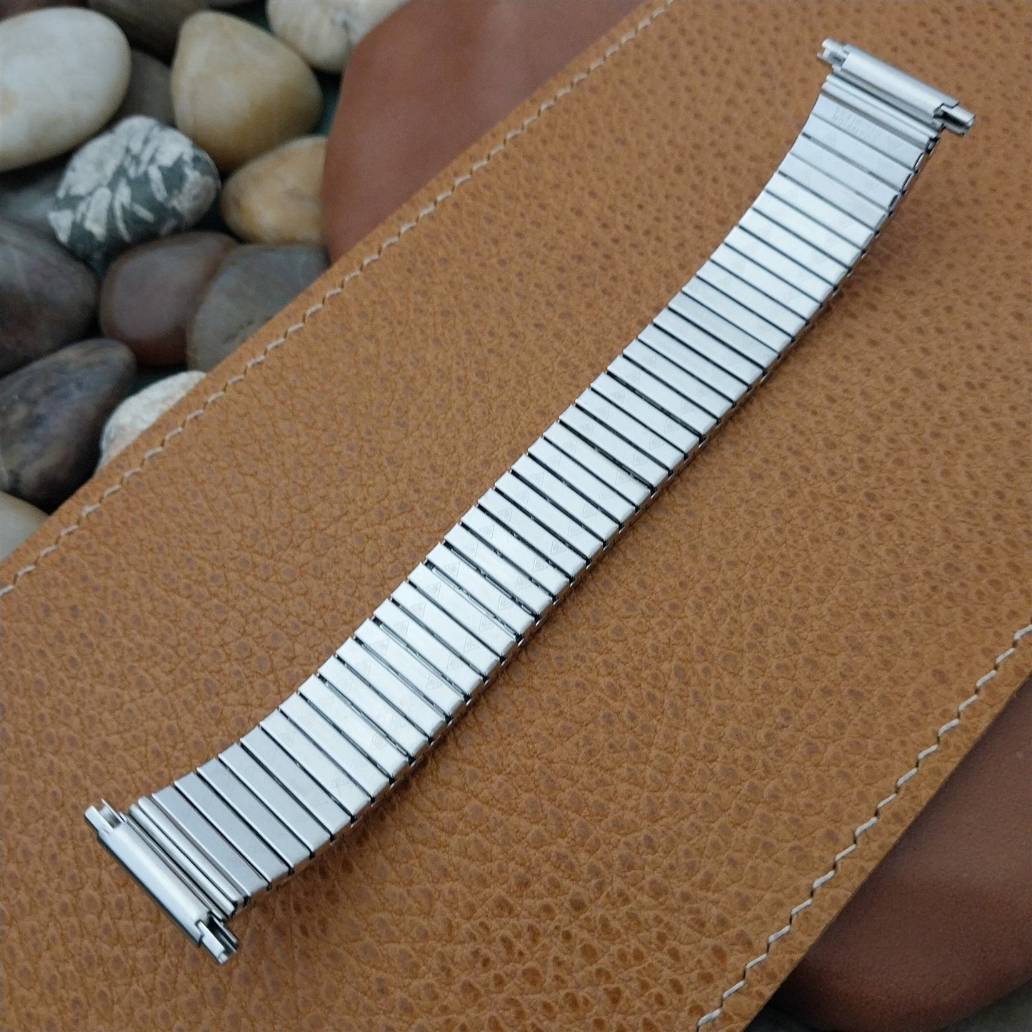 18mm 19mm Vintage JB Champion 1970s Classic Stainless Steel Expansion Watch Band