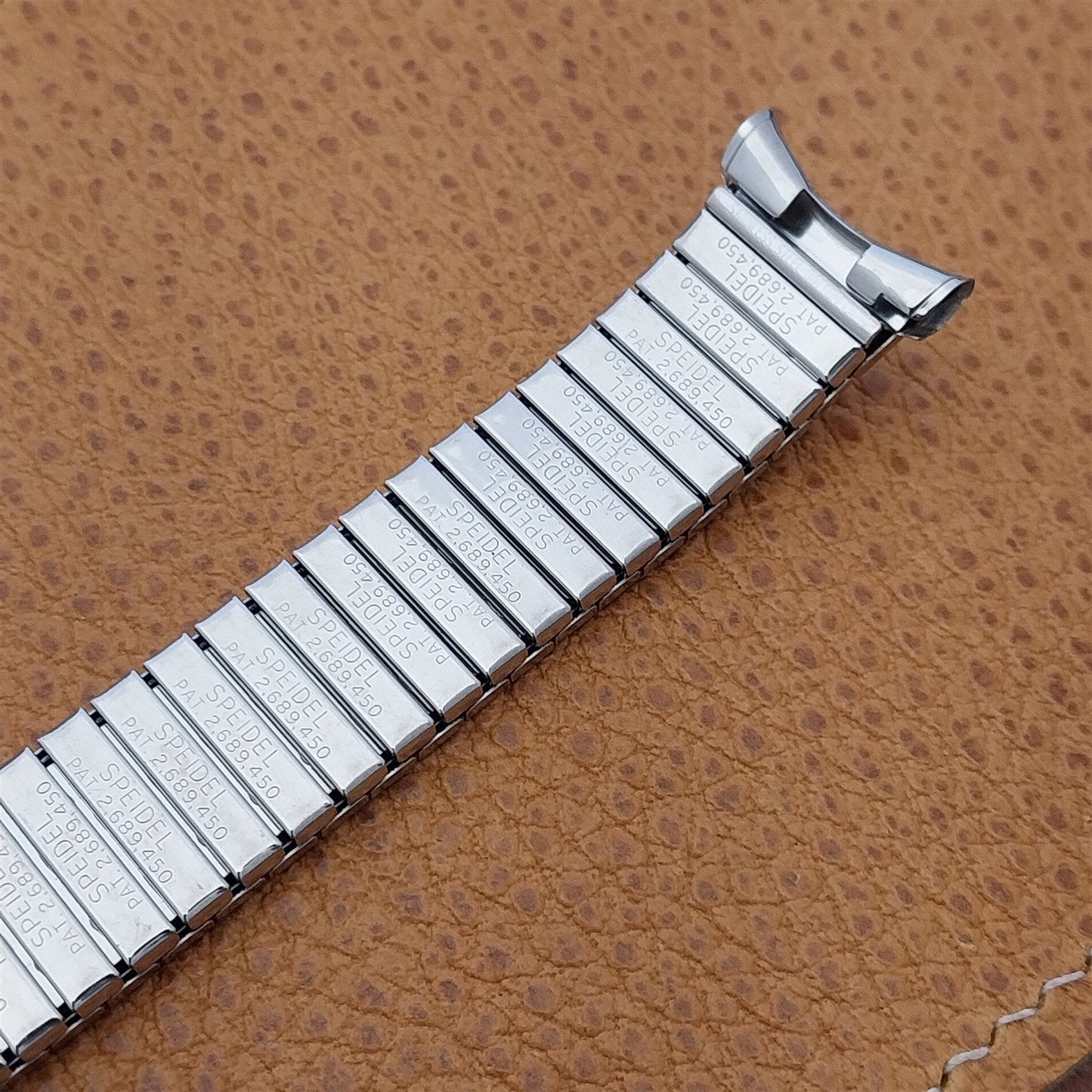 19mm 18mm Stainless Steel 1963 Long Speidel Meteor nos Unused Vintage Watch Band