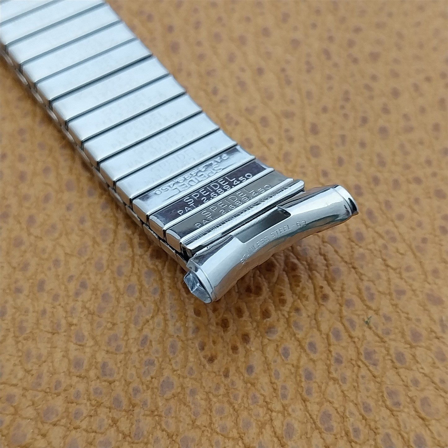 19mm 18mm Stainless Steel 1963 Long Speidel Meteor nos Unused Vintage Watch Band