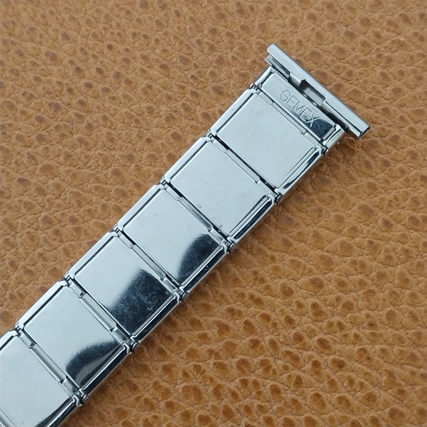 Classic 16mm 18mm 19mm Stainless Steel Expansion 1950s Gemex Vintage Watch Band