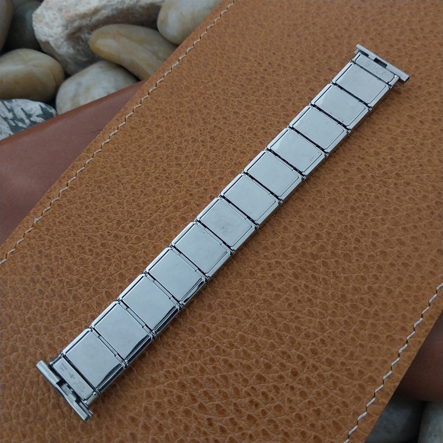 Classic 16mm 18mm 19mm Stainless Steel Expansion 1950s Gemex Vintage Watch Band