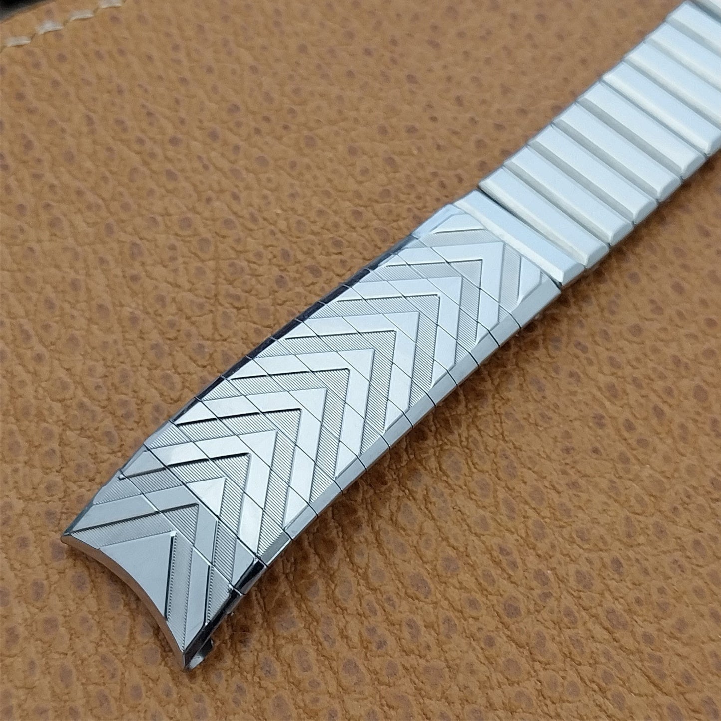 Vintage 17mm Kreisler USA Stainless Steel nos Classic Unused 1960s Watch Band