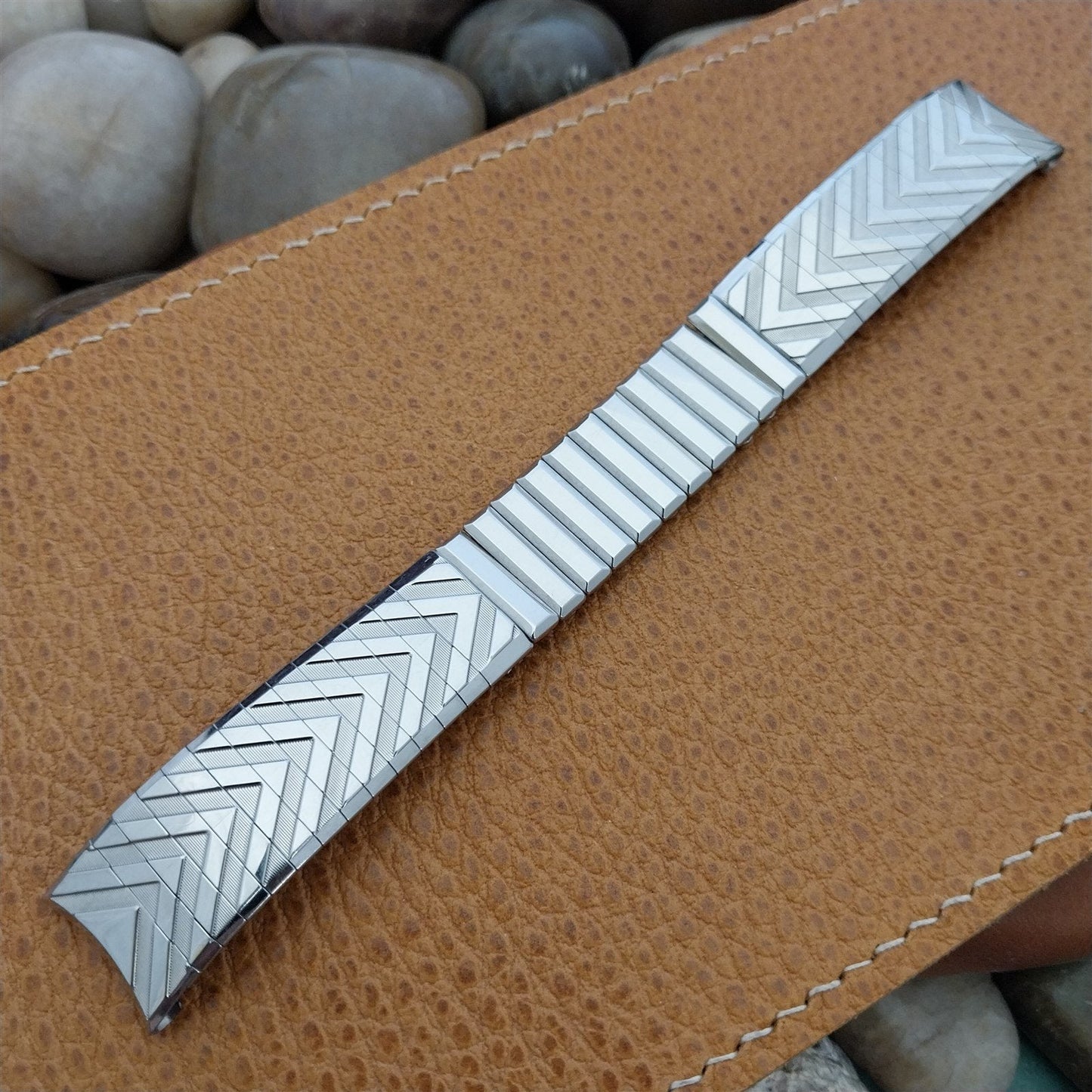 Vintage 17mm Kreisler USA Stainless Steel nos Classic Unused 1960s Watch Band