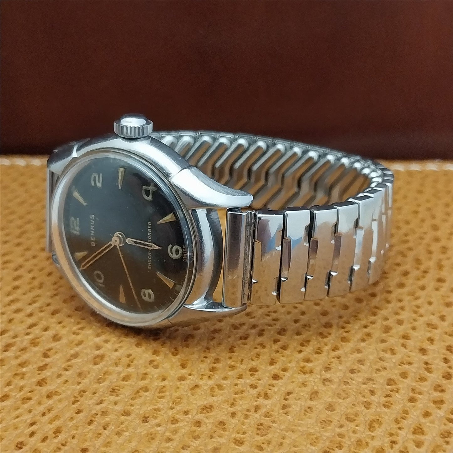 5/8" 1950s Stainless Steel Classic Stretch Stonewall Unused Vintage Watch Band