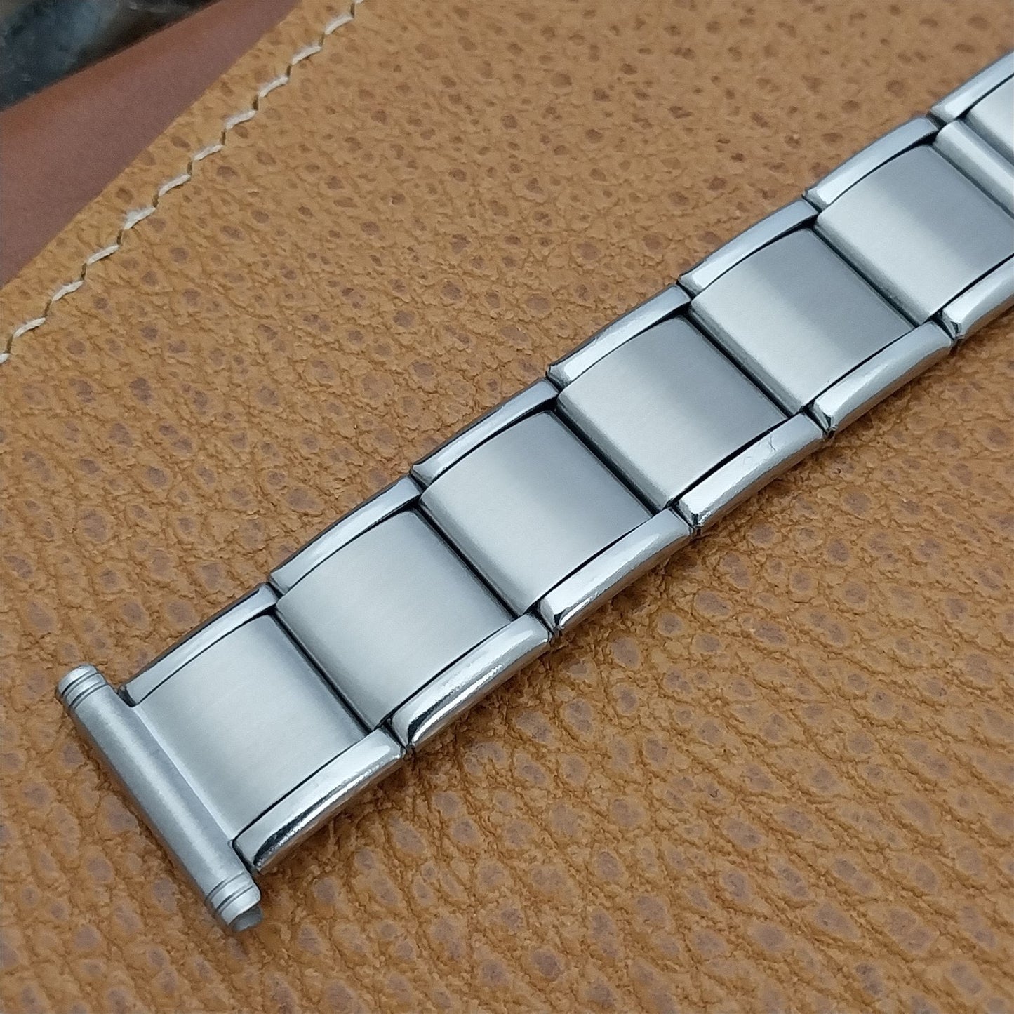 Vintage 20mm 19mm HC Swiss Stainless Steel Classic 1960s 1970s Watch Band