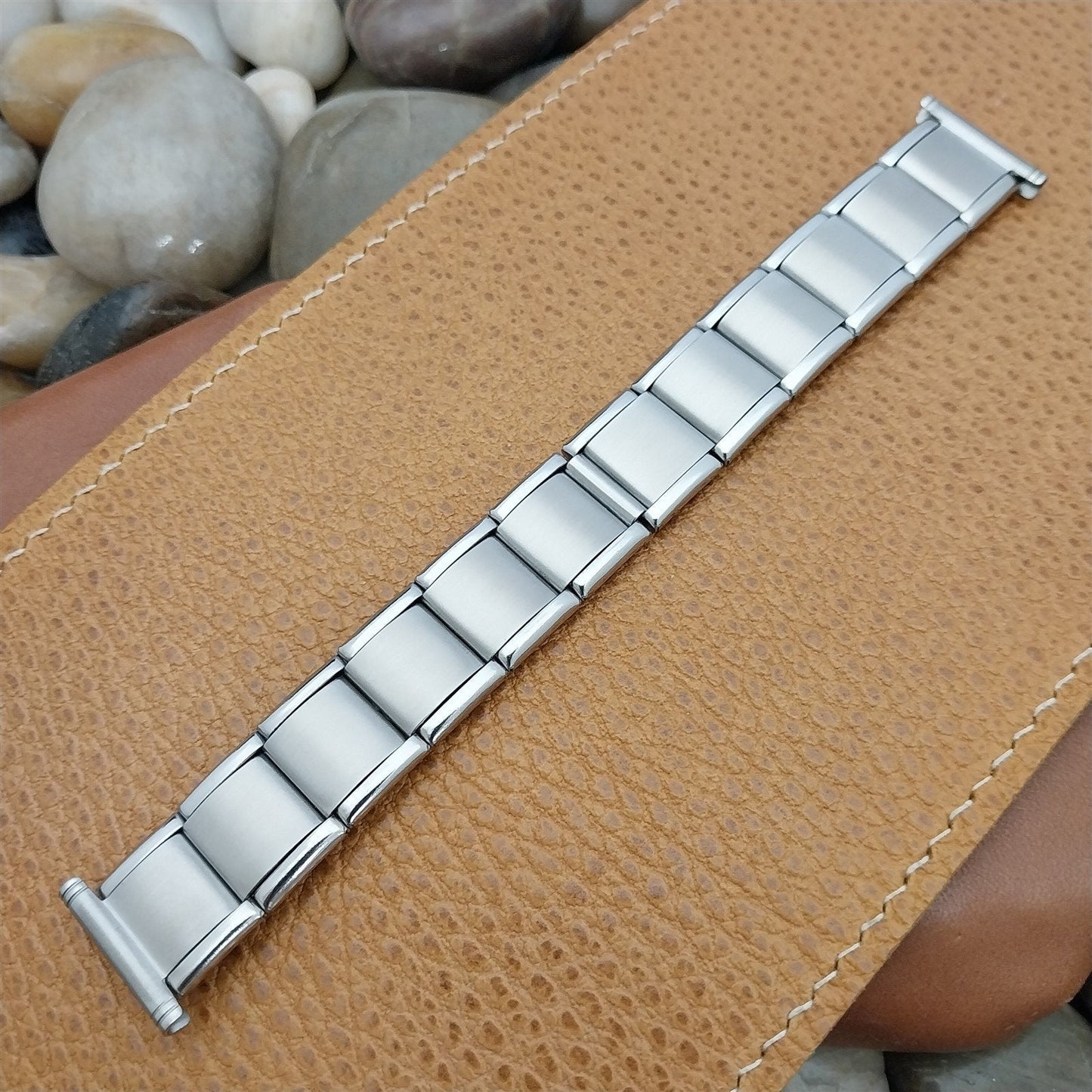Vintage 20mm 19mm HC Swiss Stainless Steel Classic 1960s 1970s Watch Band