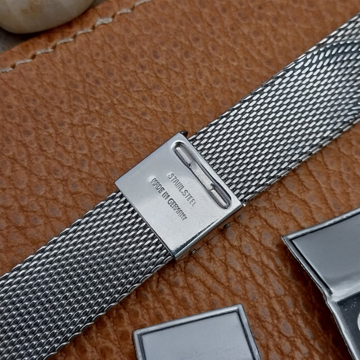 Vintage 20mm 19mm 18mm Stainless Steel Mesh Classic 1970s German Watch Band