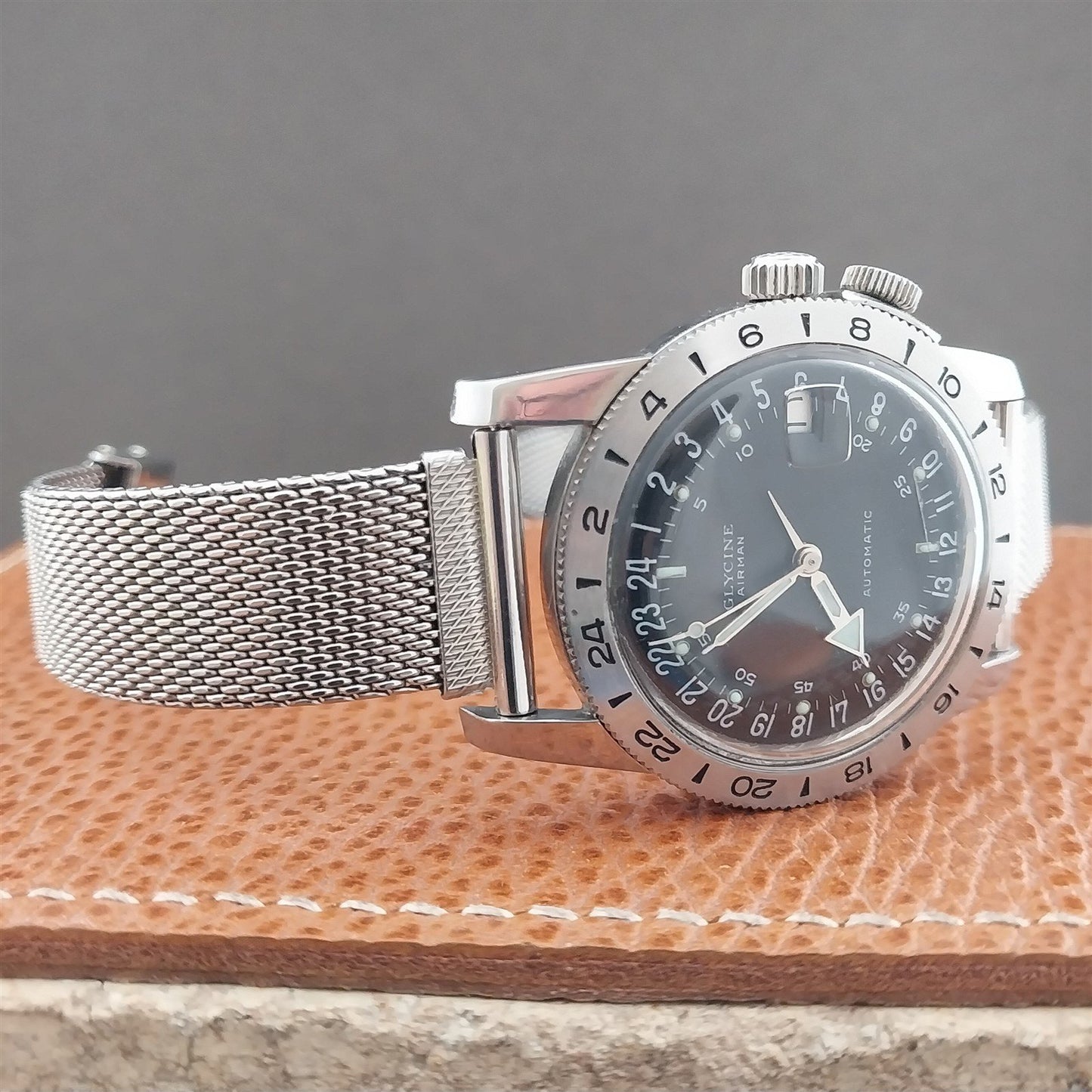 Vintage 20mm 19mm 18mm Stainless Steel Mesh Classic 1970s German Watch Band