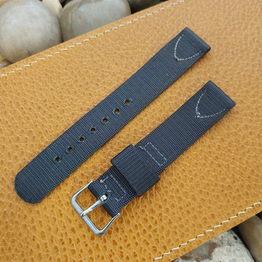 Elgin Buckle & 5/8" Blue Nylon Unused Classic 1950s Tropical Vintage Watch Band