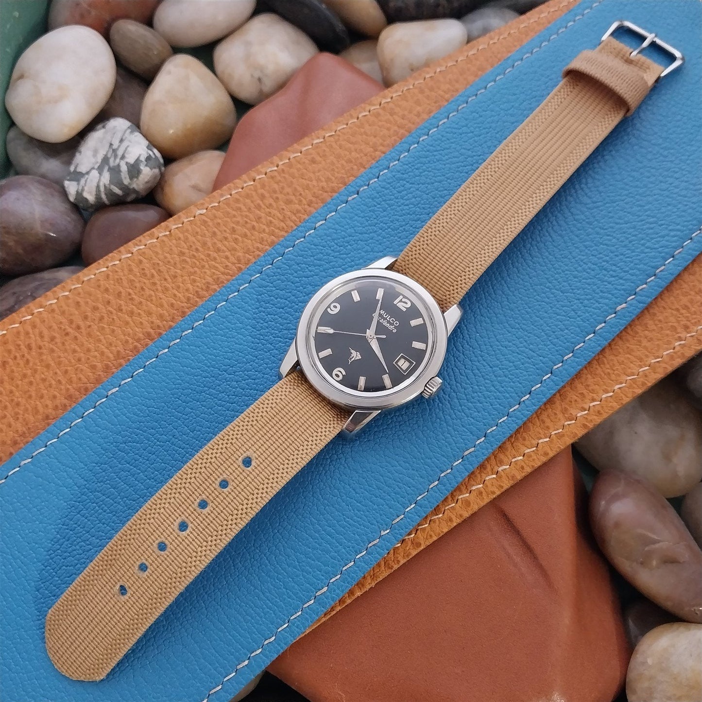 Vintage 3/4" Ribbed Nylon Single-Pass Unused nos 1950s Classic Watch Band