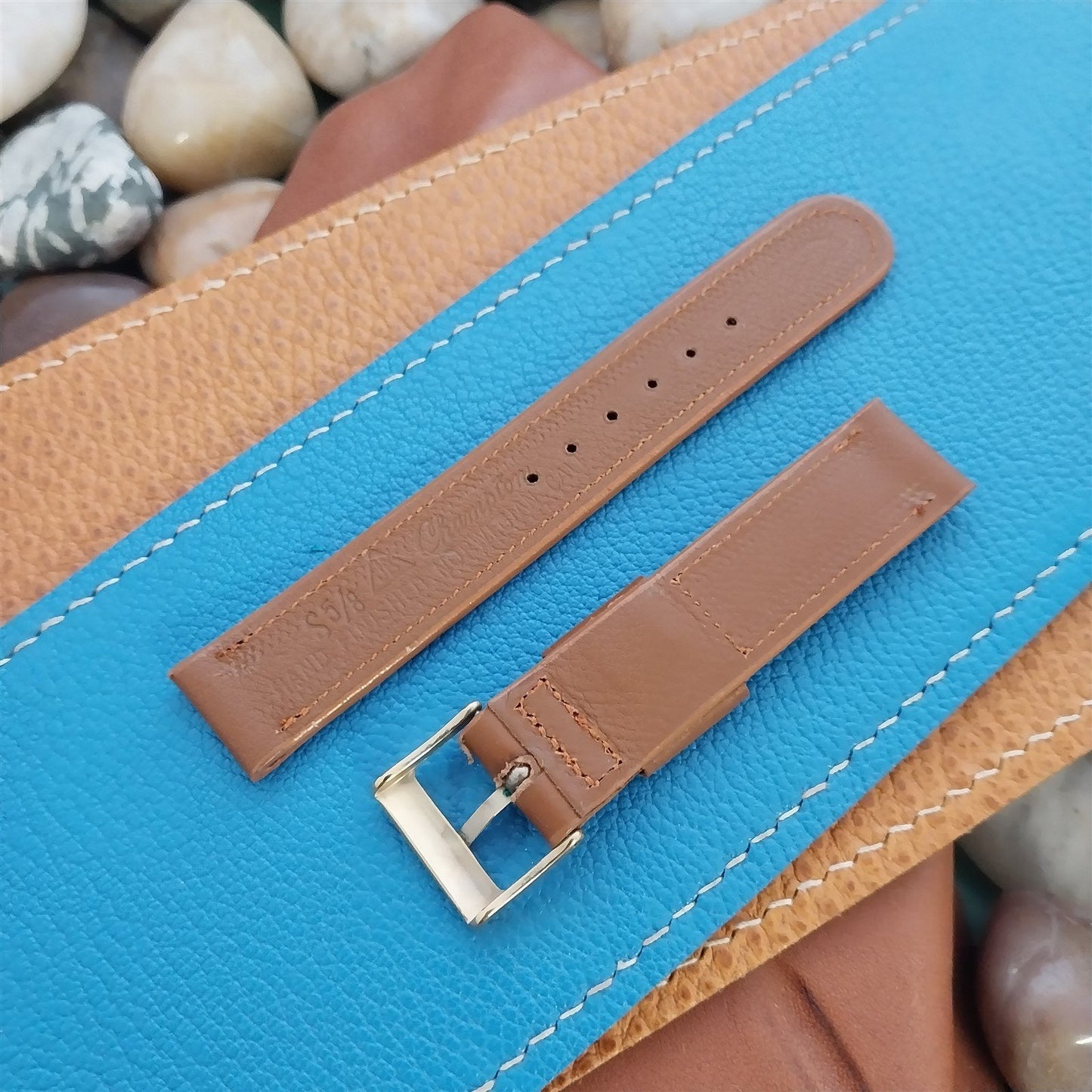 Vintage 5/8" JB Champion USA Short Unpadded Norwegian Calf nos 1950s Watch Band