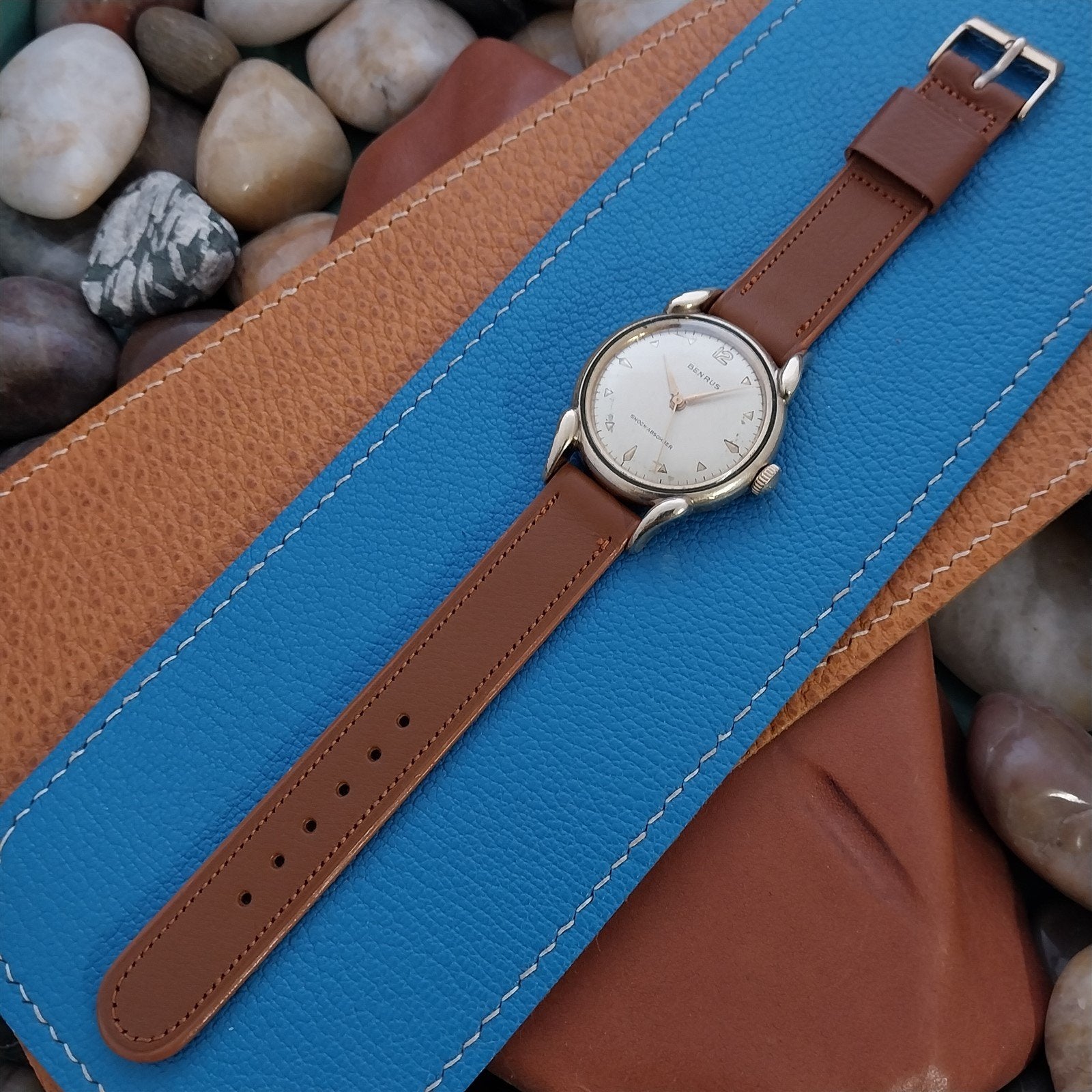 Vintage 5/8" JB Champion USA Short Unpadded Norwegian Calf nos 1950s Watch Band