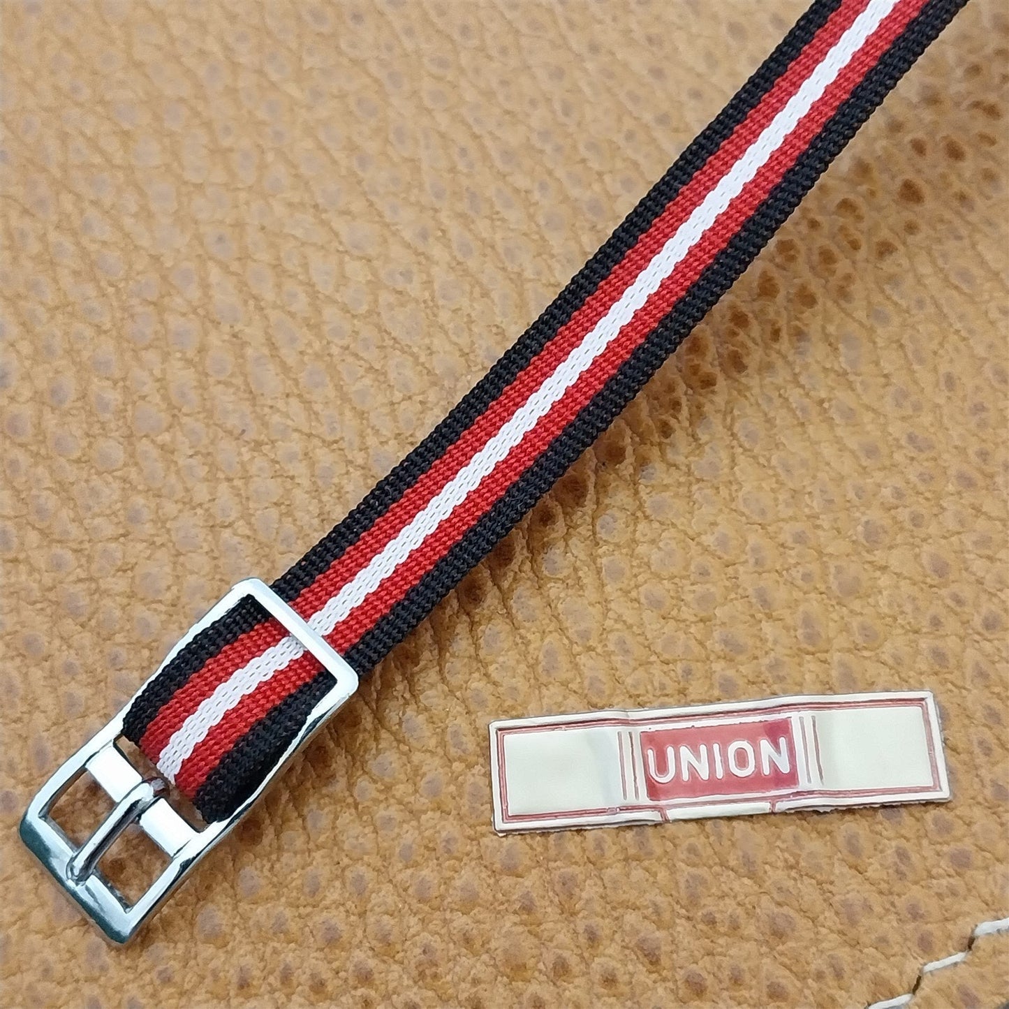 Vintage Reversible 8mm Union Perlon Ladies Single Pass 1960s Vintage Watch strap