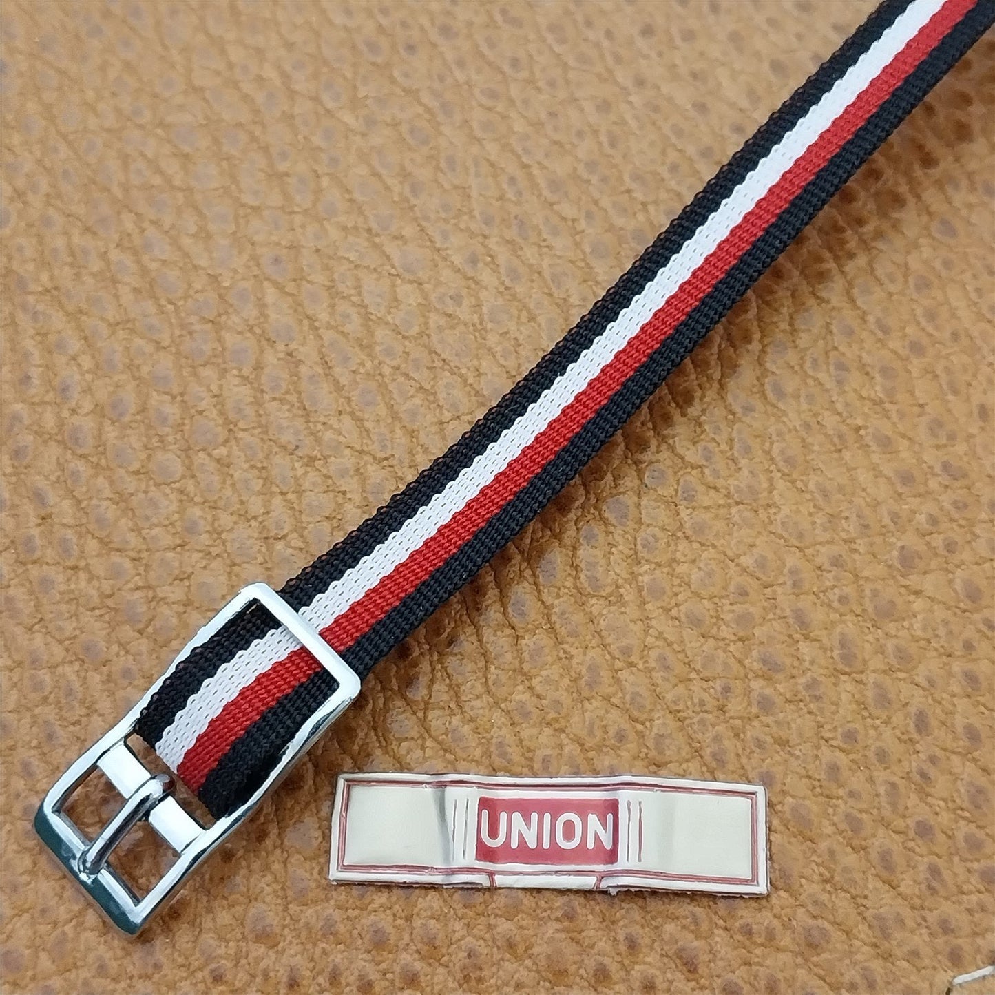 Vintage Reversible 8mm Union Perlon Ladies Single Pass 1960s Vintage Watch strap