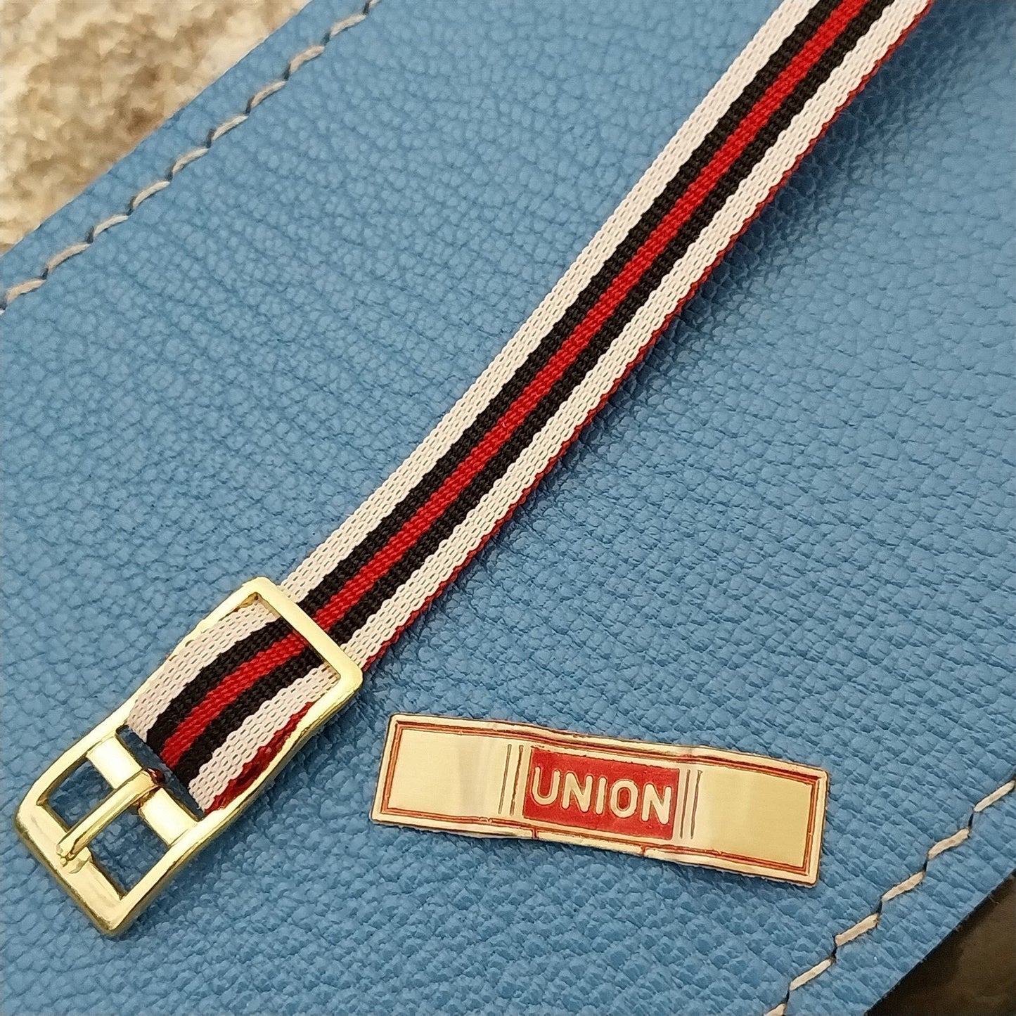 Vintage Reversible 8mm Union Perlon Ladies Single Pass 1960s Vintage Watch strap