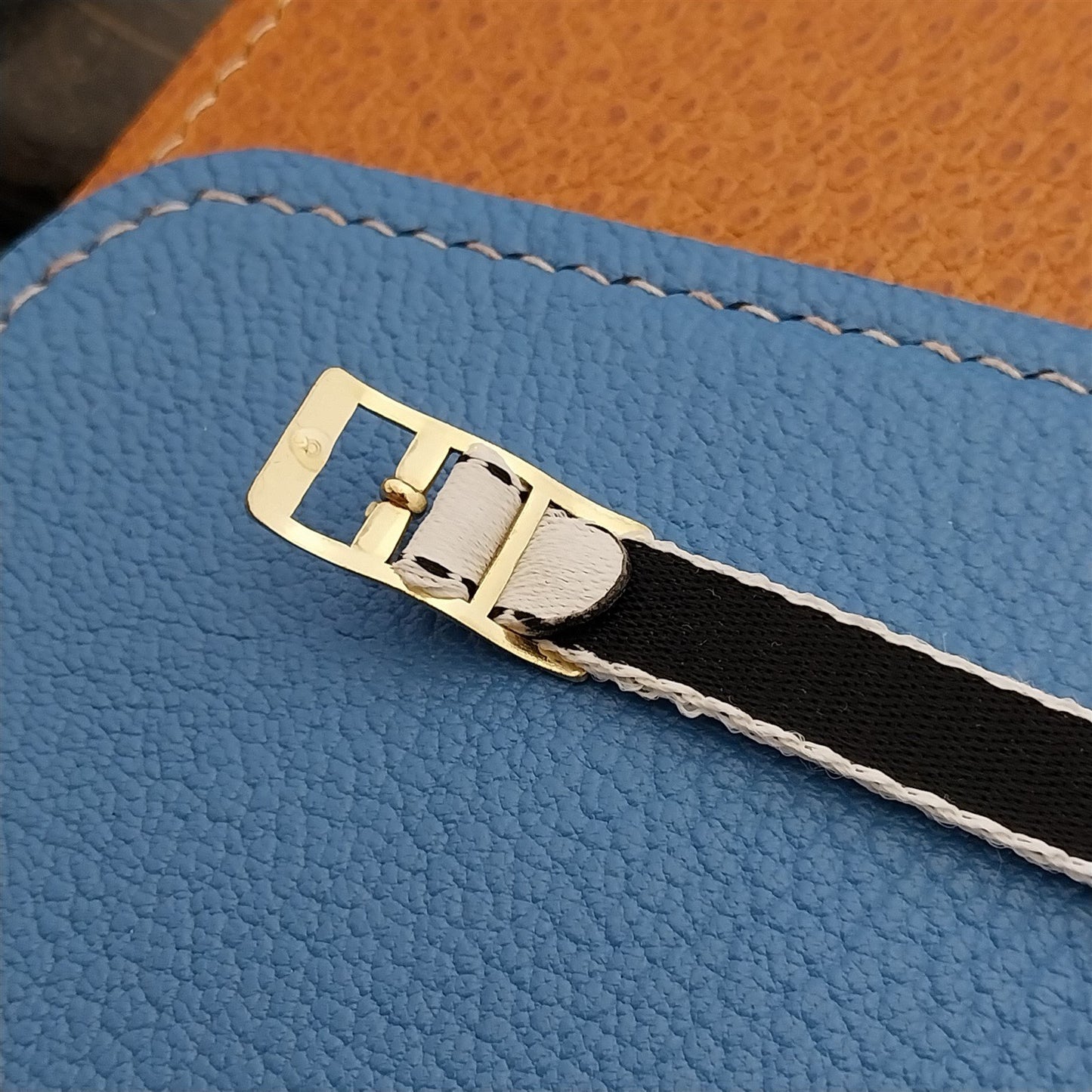 8mm Eulit Classic Perlon Ladies White Single Pass 1960s Vintage Watch Band