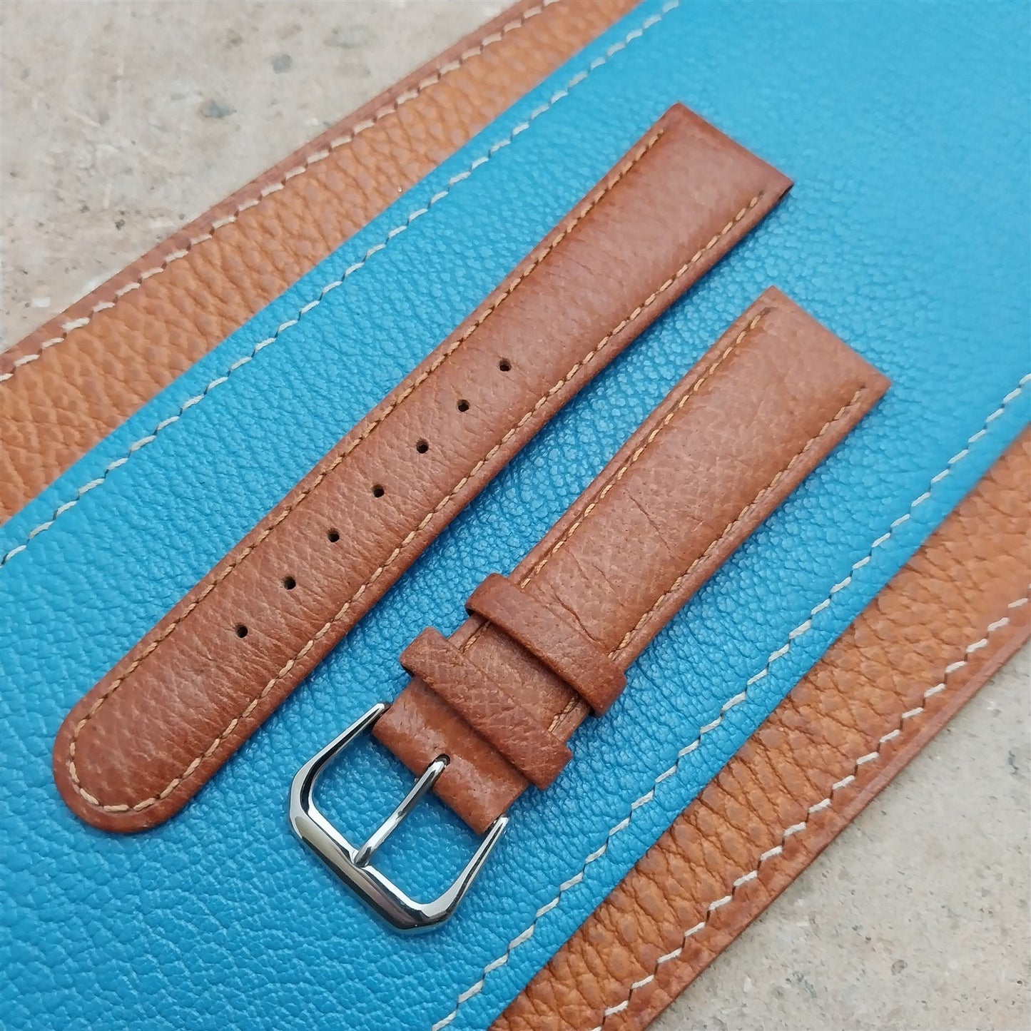 19mm Hadley Roma Classic Tapered Pigskin 19/16 Unused Watch Strap