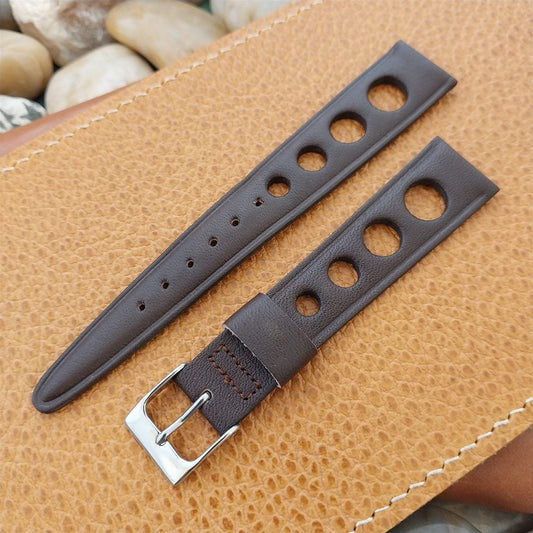 11/16" Kreisler Brown Glove Leather Rally Unused 1960s-1970s Vintage Watch Band