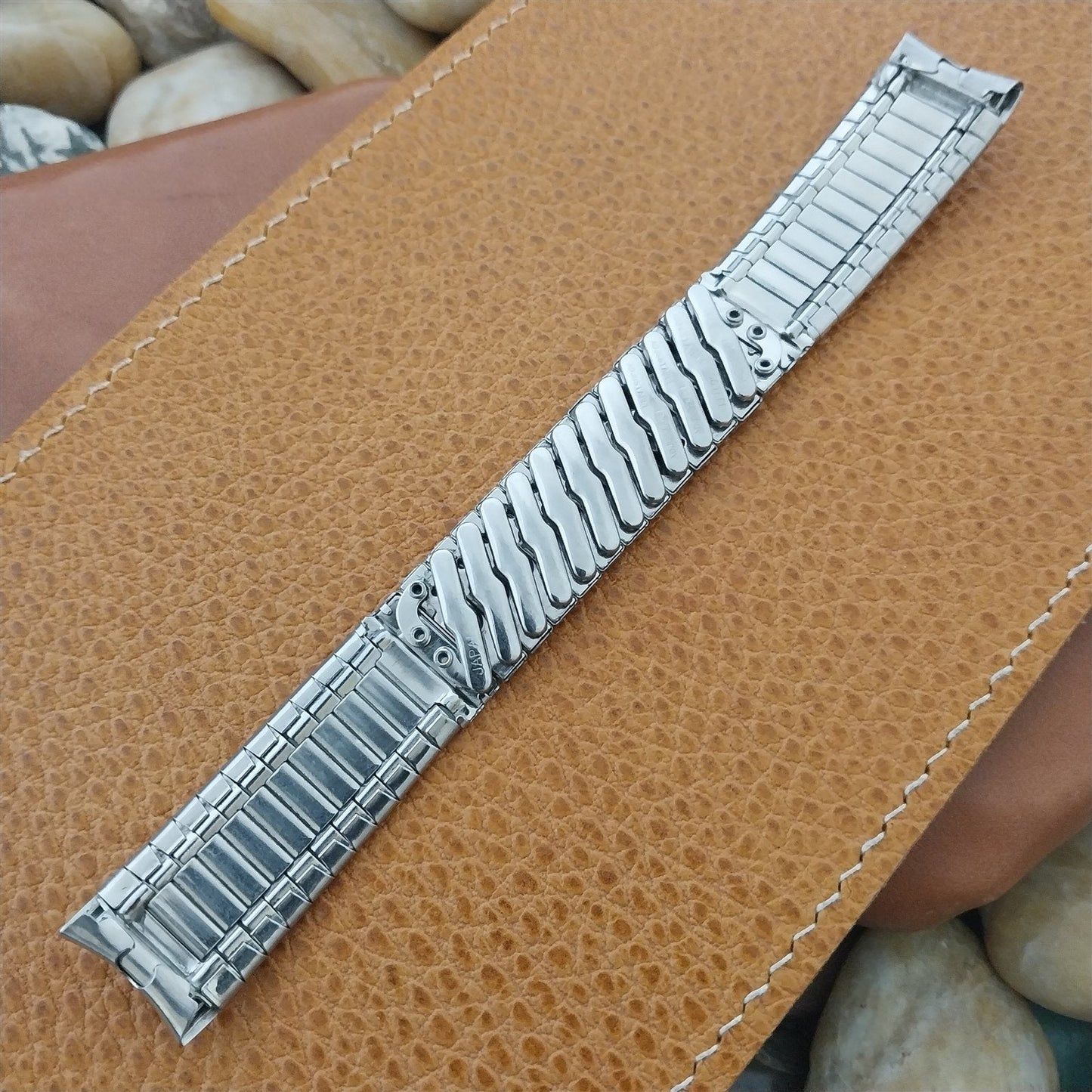 1960s Vintage 17.2mm Stainless Steel Expansion Classic Mid-Century Watch Band