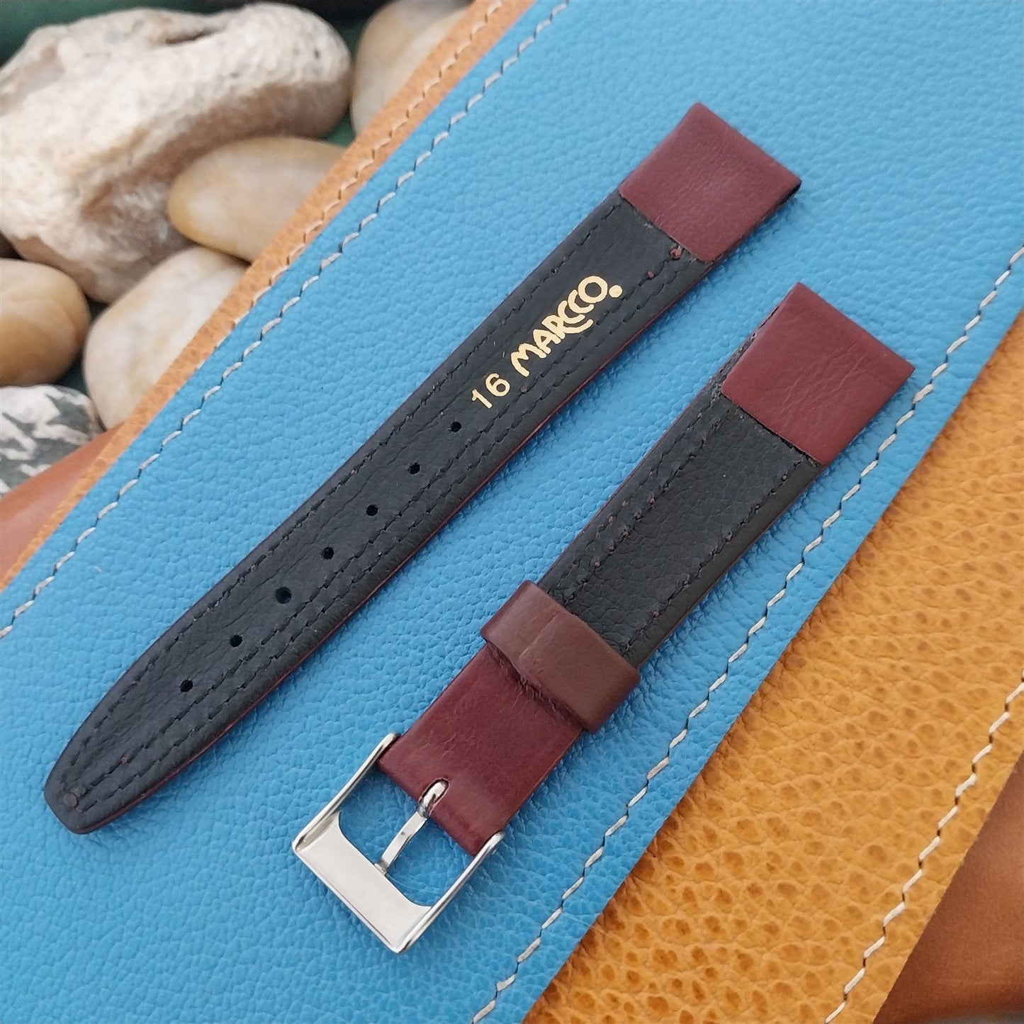 16mm Hirsch Classic Tapered Oxblood Leather 16/14 Unused Watch Band