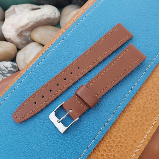 16mm Hirsch Classic Tapered Brown Leather 16/14 Unused Watch Band