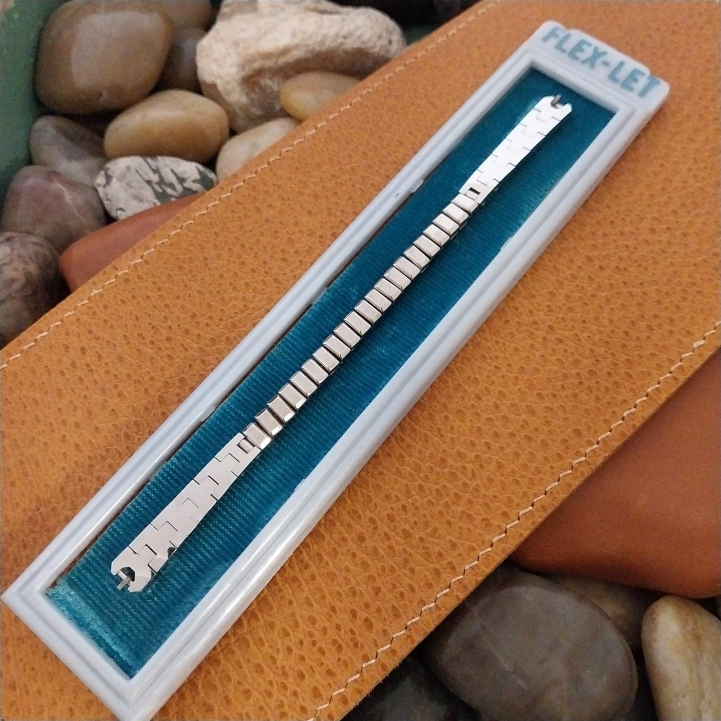 Vintage 1950s Ladies White Gold-Filled Flex-Let MCM Unused Cocktail Watch Band