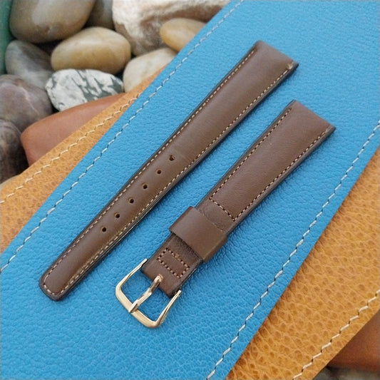 17.6mm Downing Norwegian Calf Leather Tapered Classic 1960s Vintage Watch Band