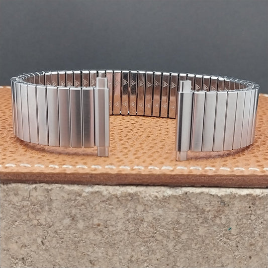 19mm 20mm JB Champion X-Long Brushed Stainless Steel 1970s Vintage Watch Band