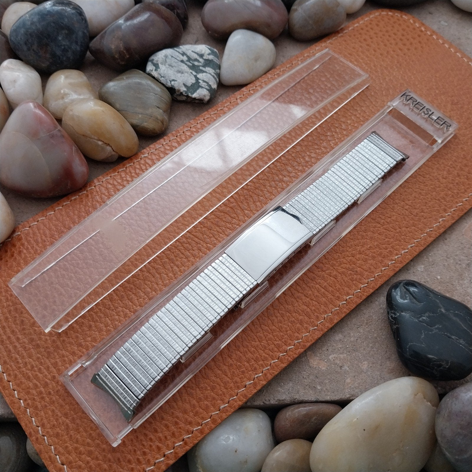 Vintage 17mm 18mm 19mm Stainless Steel Expansion Kreisler NOS Unused Watch Band