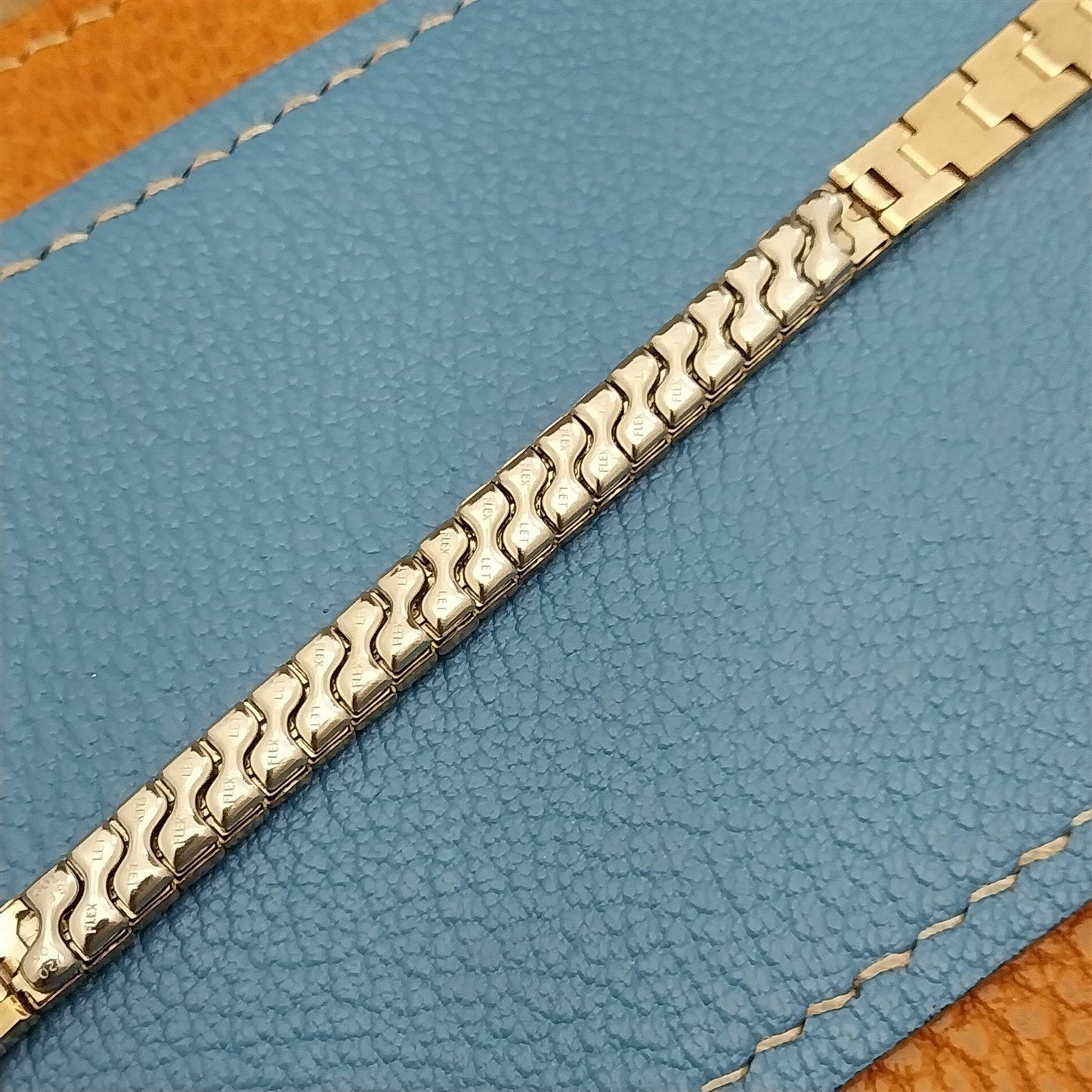 Vintage 1950s Ladies Yellow Gold-Filled Flex-Let MCM Unused Cocktail Watch Band