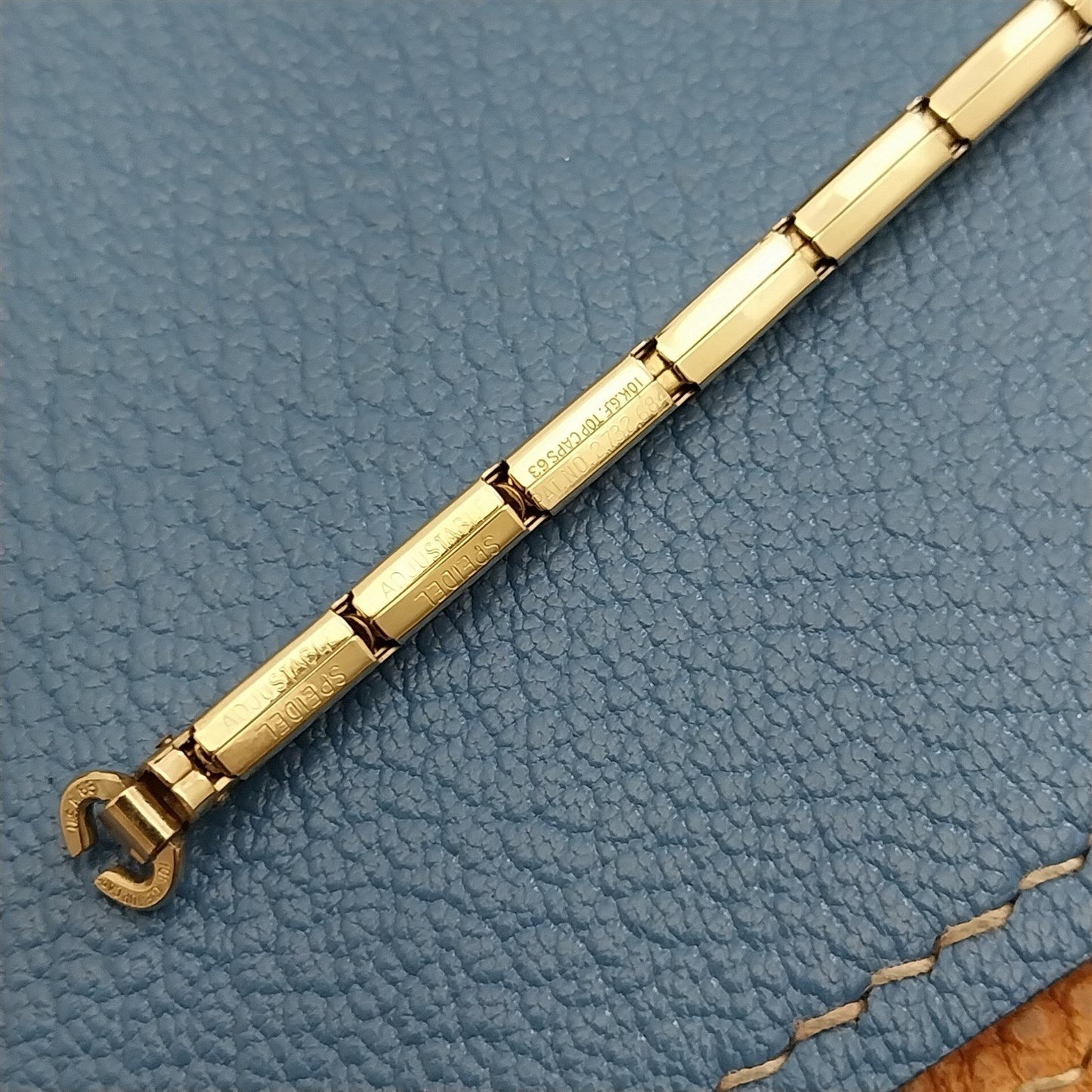10k Gold-Filled Speidel Slim Cocktail Unused Ladies MCM 1950s Vintage Watch Band
