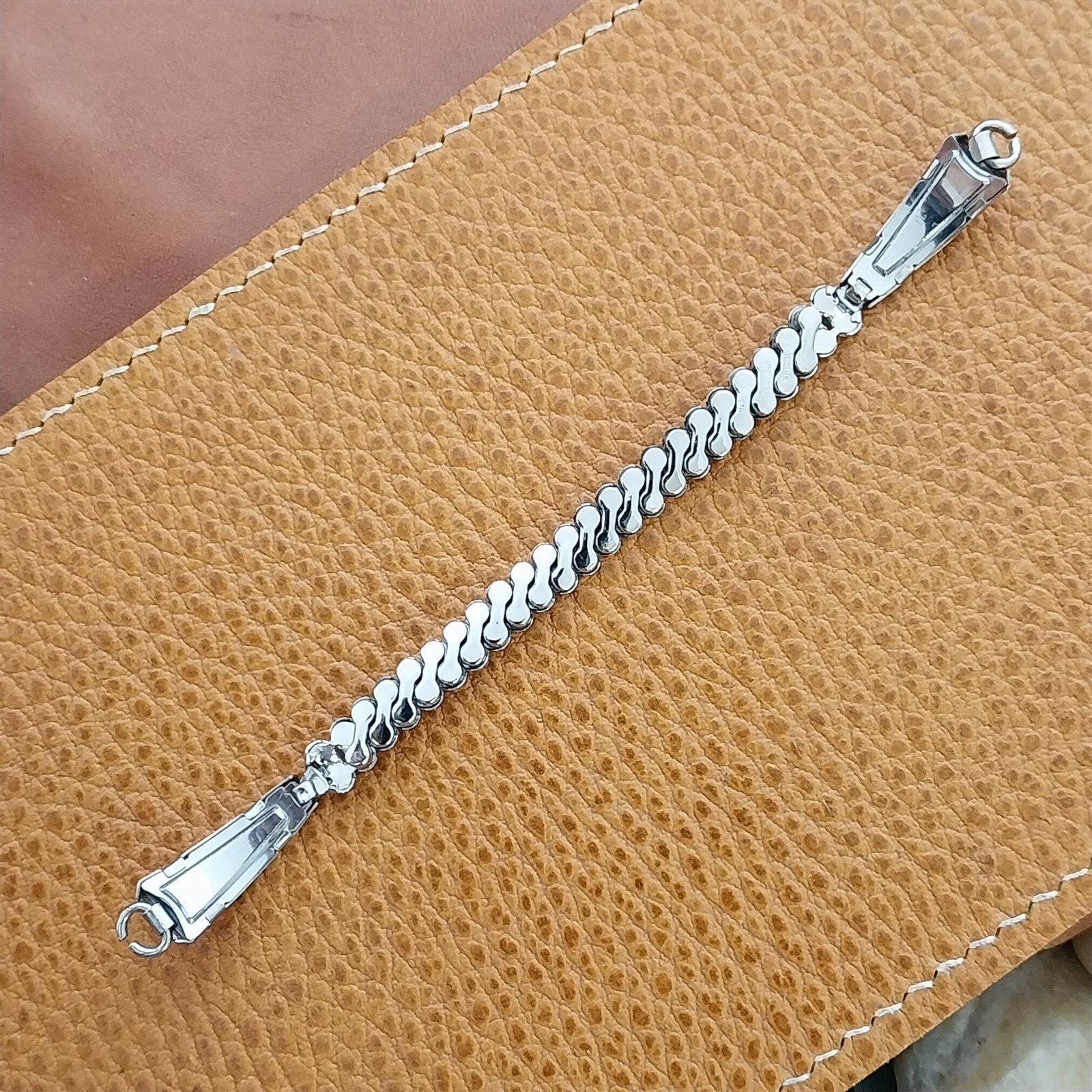 Vintage 1950s Bellavance Priscilla White Gold Filled Unused Ladies Watch Band