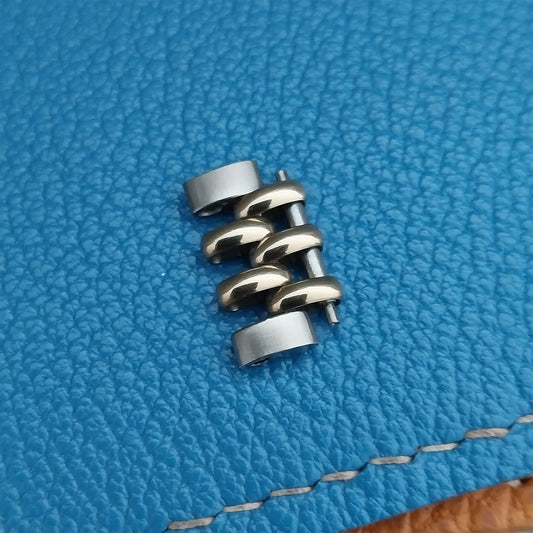 LINK for Rice Beads Gold RGP & Stainless Steel Speidel Japan Vintage Watch Band