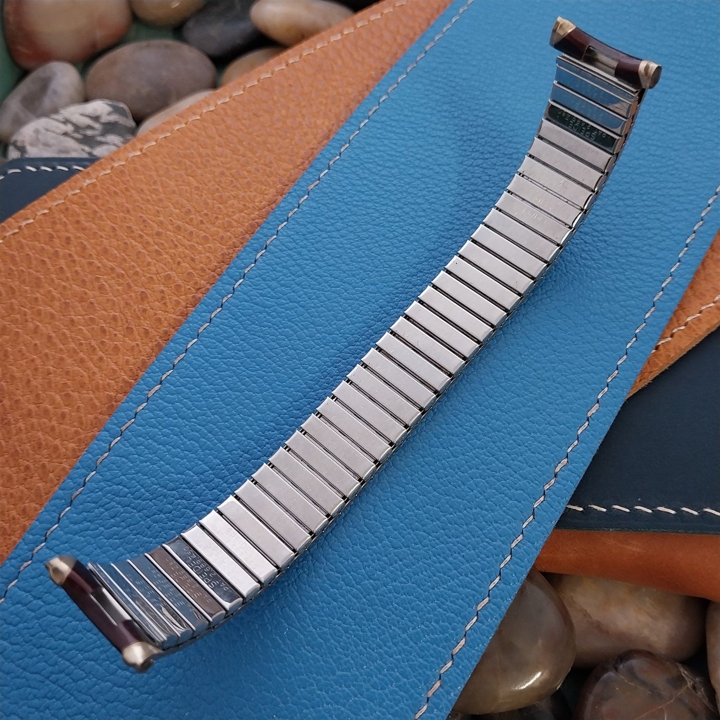 1967 Speidel Romunda Rootbeer Brown & 10k Gold-Filled Vintage Watch Band