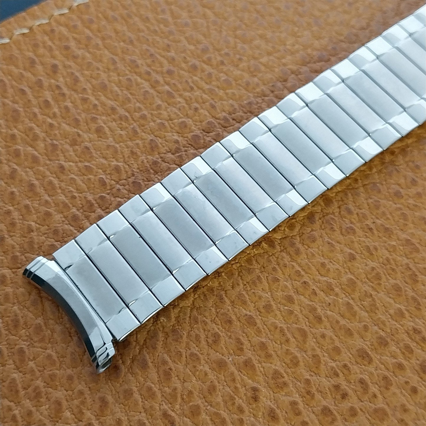 19mm 18mm Speidel Radial Stainless Steel Wide 1970s nos Unused Watch Band